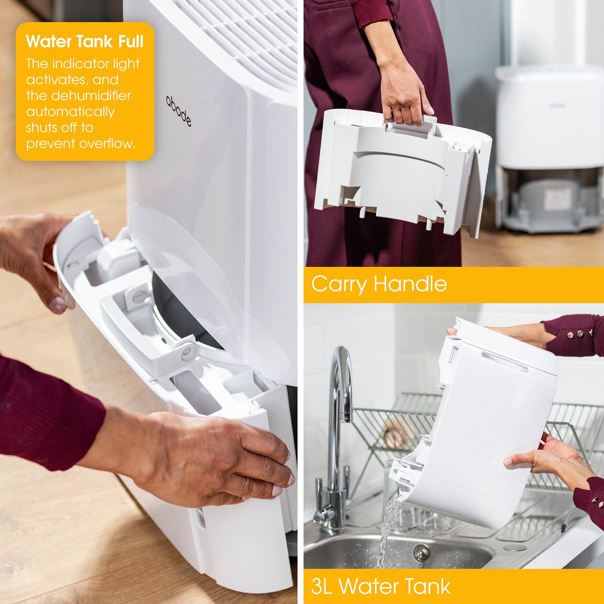 White - Abode - ADH1601 16L Dehumidifier in White - 4