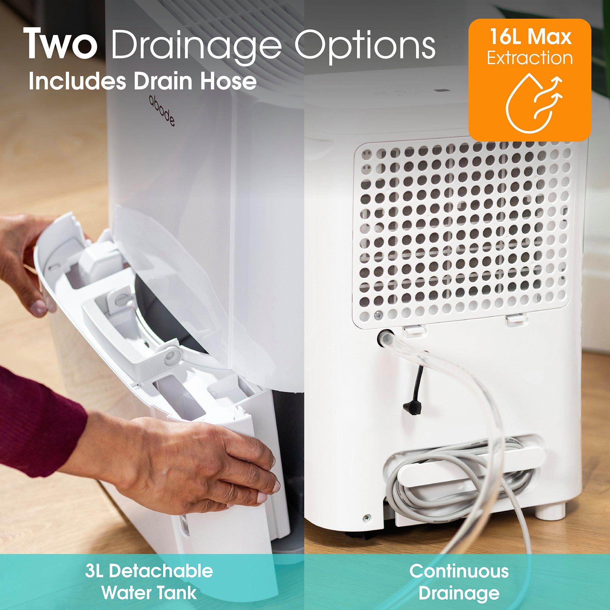 White - Abode - ADH1601 16L Dehumidifier in White - 6