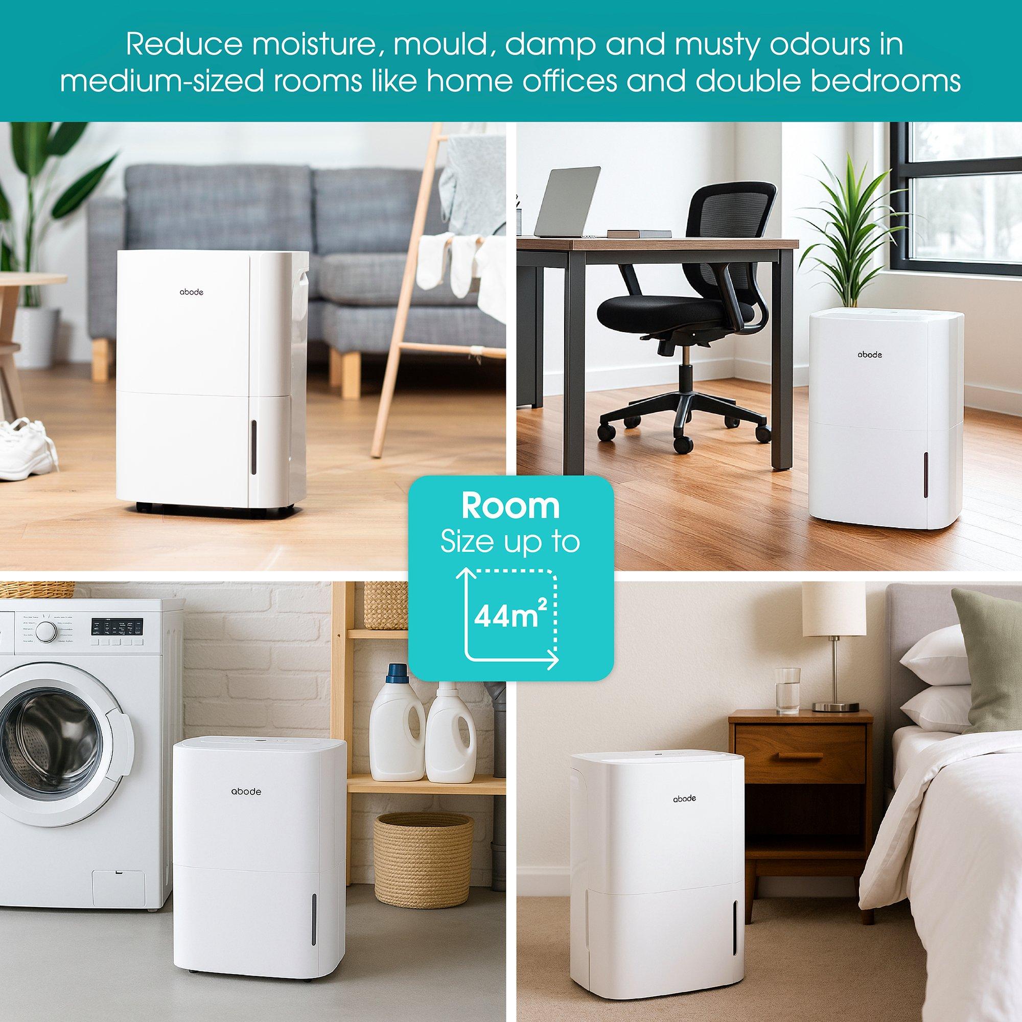 White - Abode - ADH1601 16L Dehumidifier in White - 8