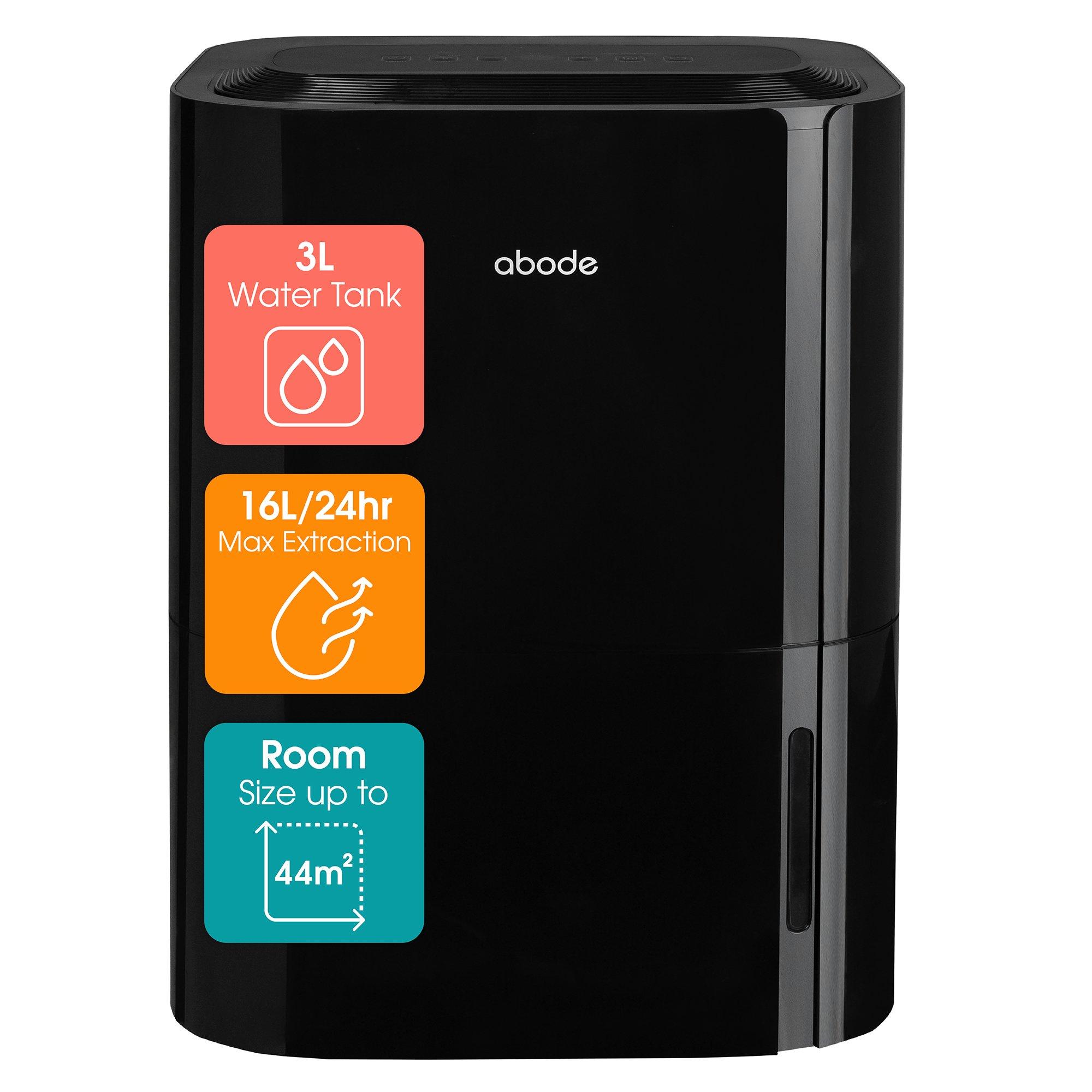 Black - Abode - ADH1601B 16L Dehumidifier in Black - 1