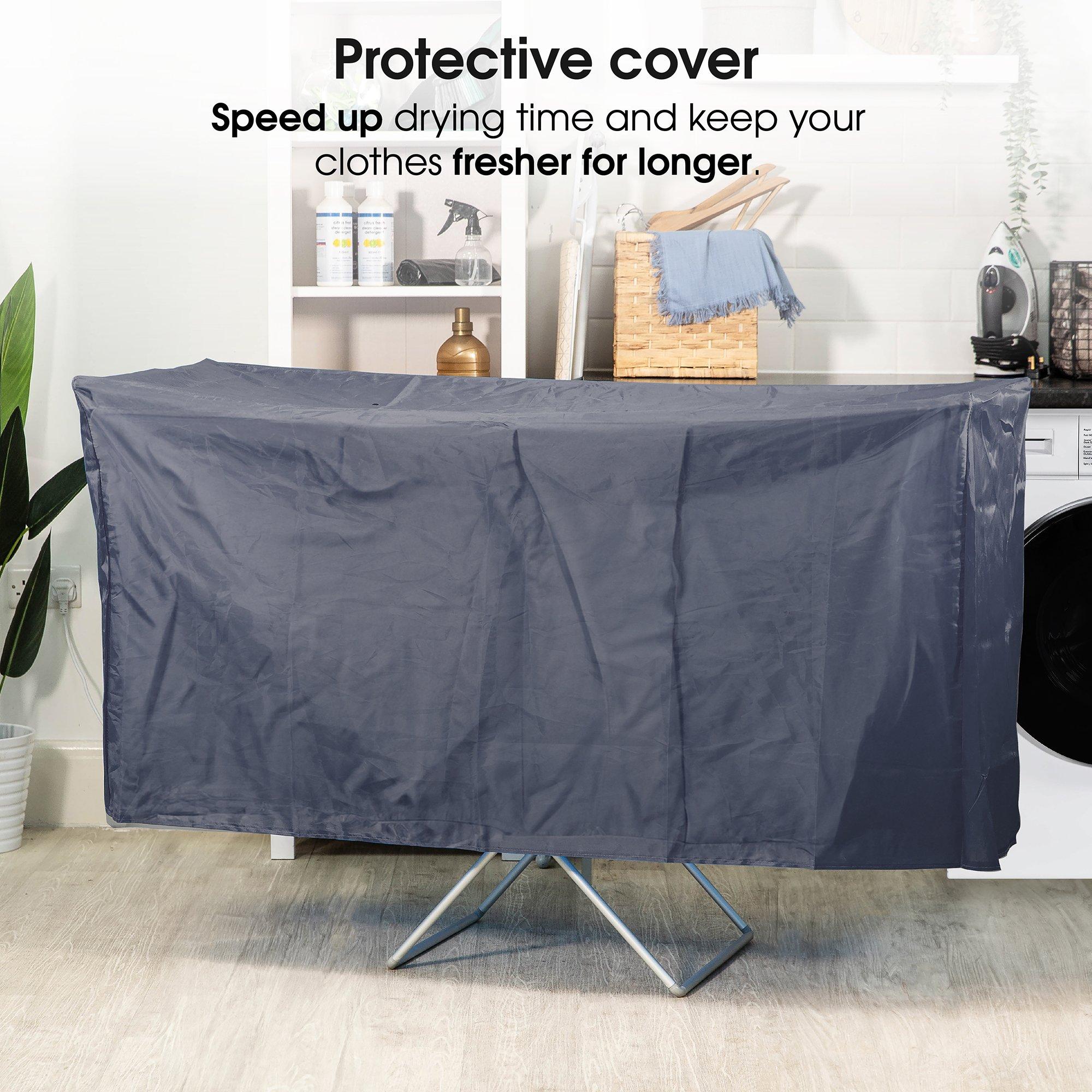 Silver - Abode - AECHD2001 Electric Clothes Horse Dryer - Silver - 5