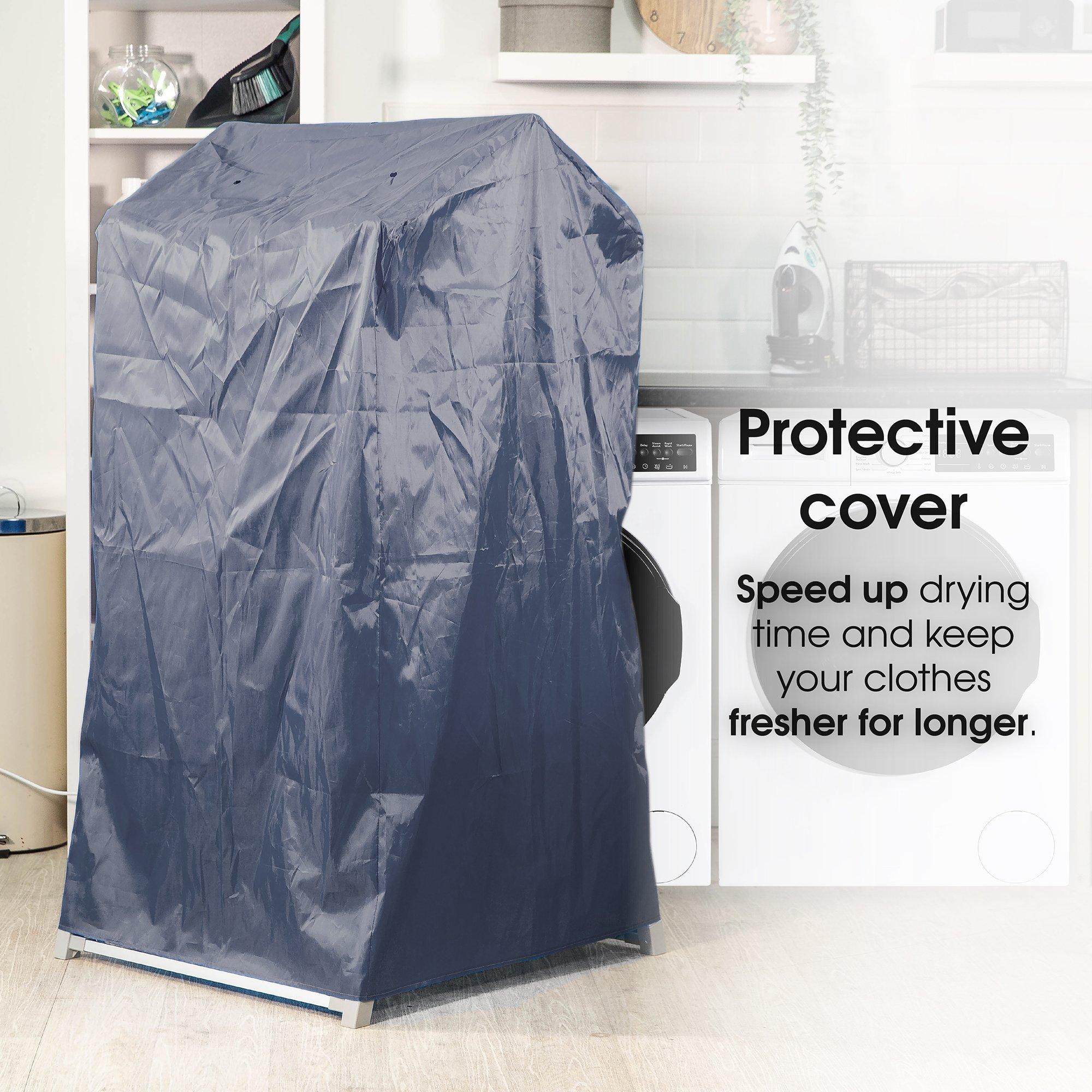 Silver - Abode - AECRD2002 Electric Clothes Dryer with Shoe Rails - 4