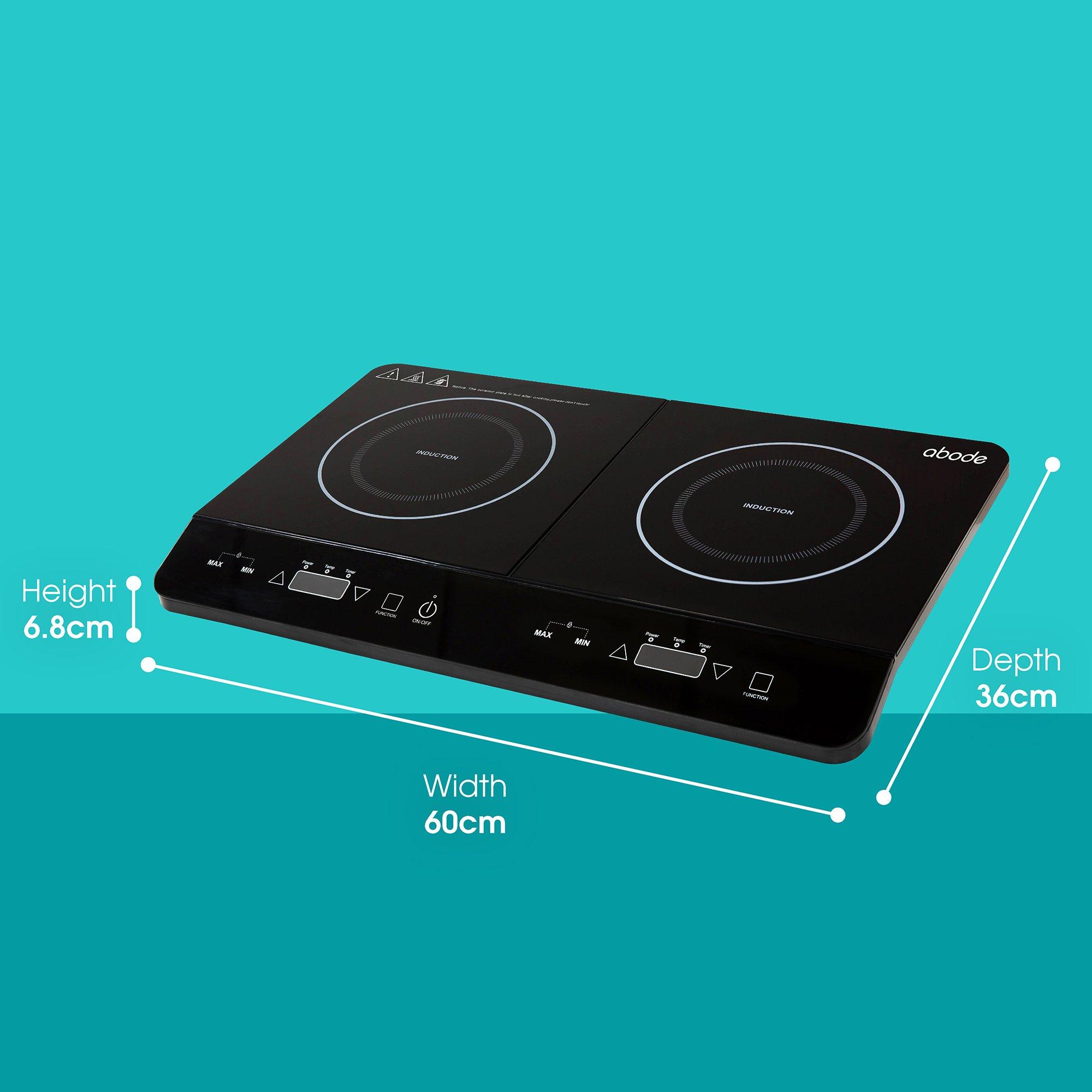 Black - Abode - AINDH2003 Double Induction Hob in Black - 2