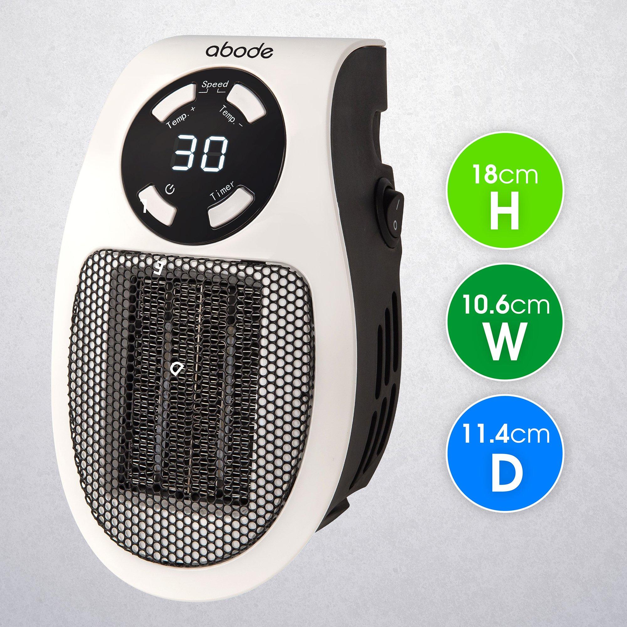 White - Abode - APH1001 Ceramic Plug-in Heater in White - 2