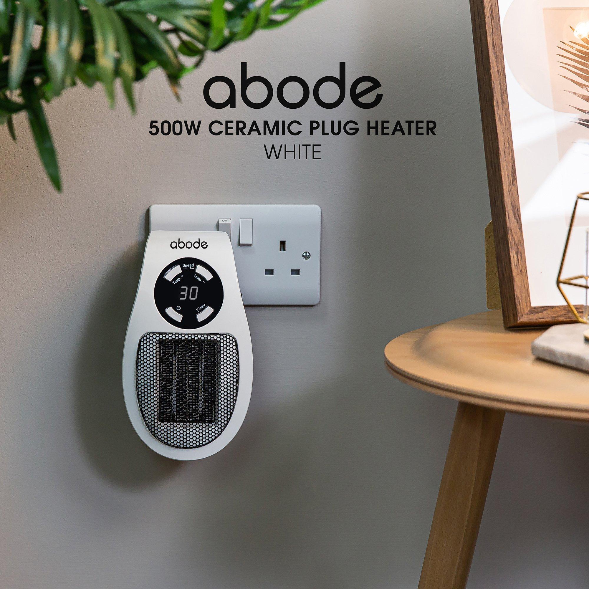 White - Abode - APH1001 Ceramic Plug-in Heater in White - 4