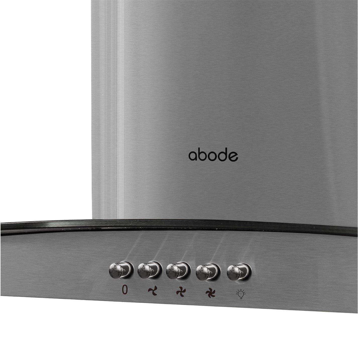 Stainless Steel - Abode - AGCH6031SS 60cm Curved Glass Cooker Hood - 7