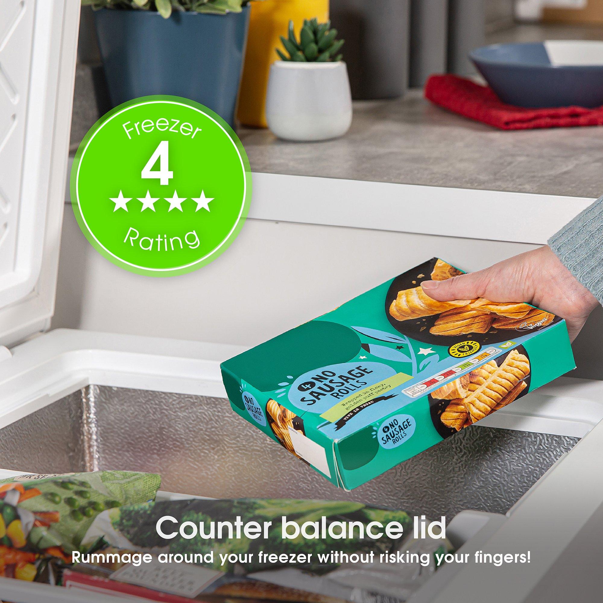 White - Abode - A142CF0E1W 143L Chest Freezer - White - 5