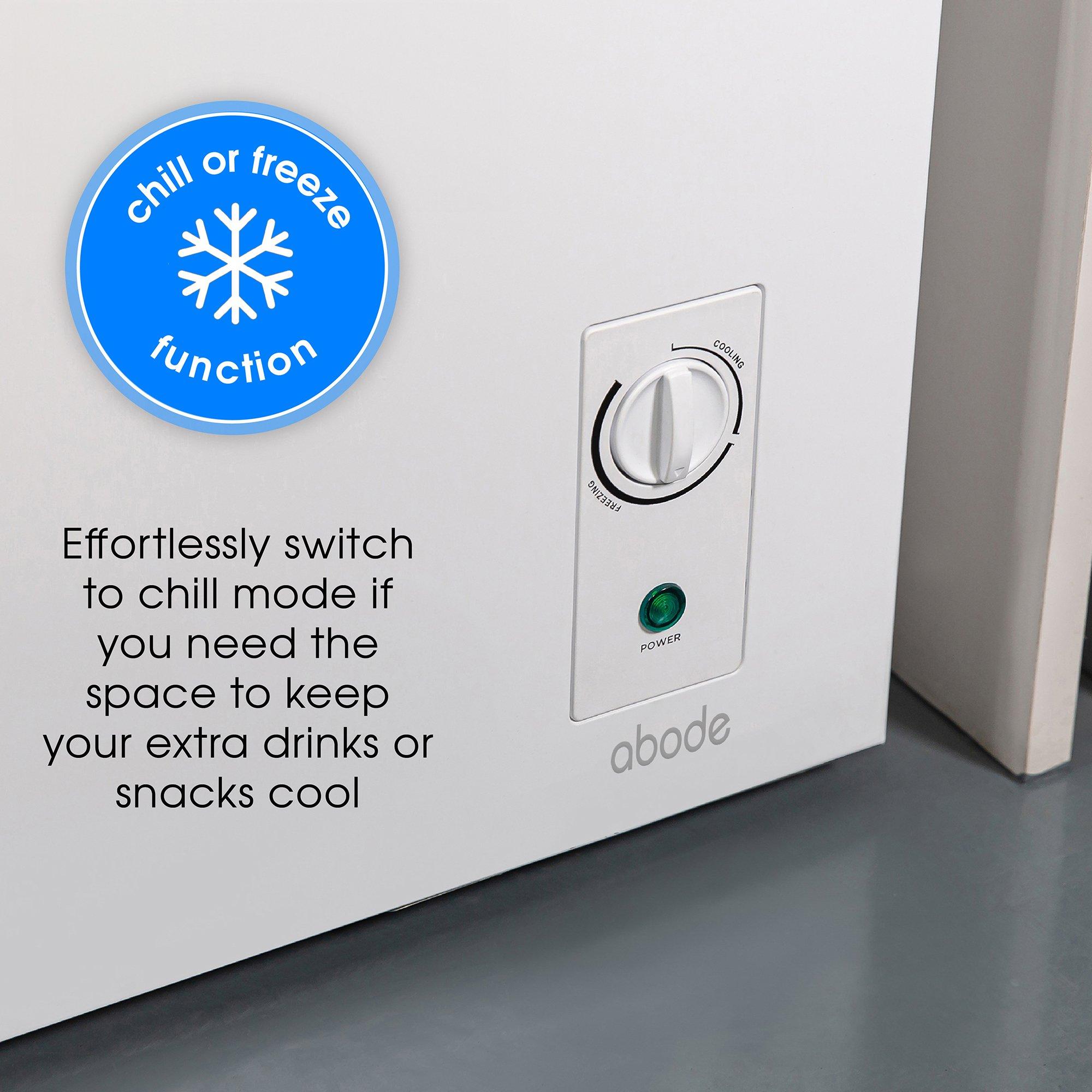 White - Abode - A142CF0E1W 143L Chest Freezer - White - 6