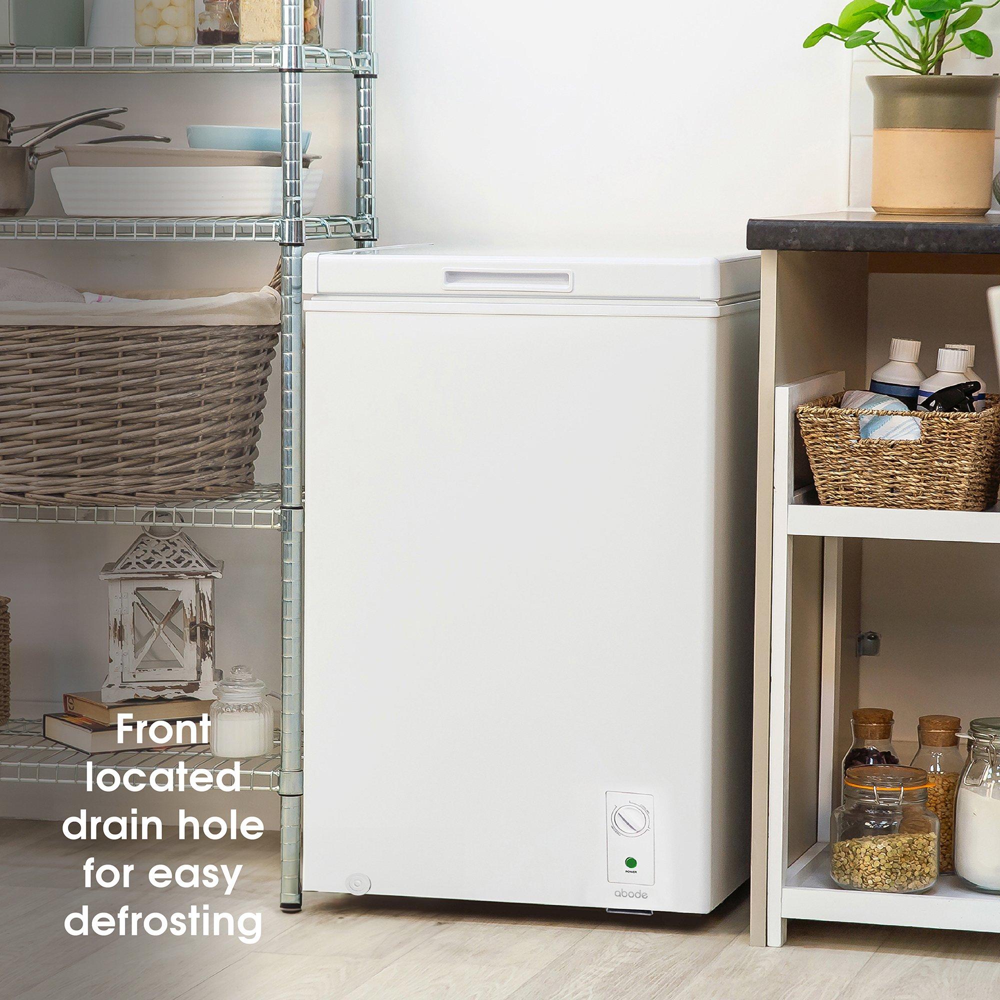 White - Abode - A142CF0E1W 143L Chest Freezer - White - 7