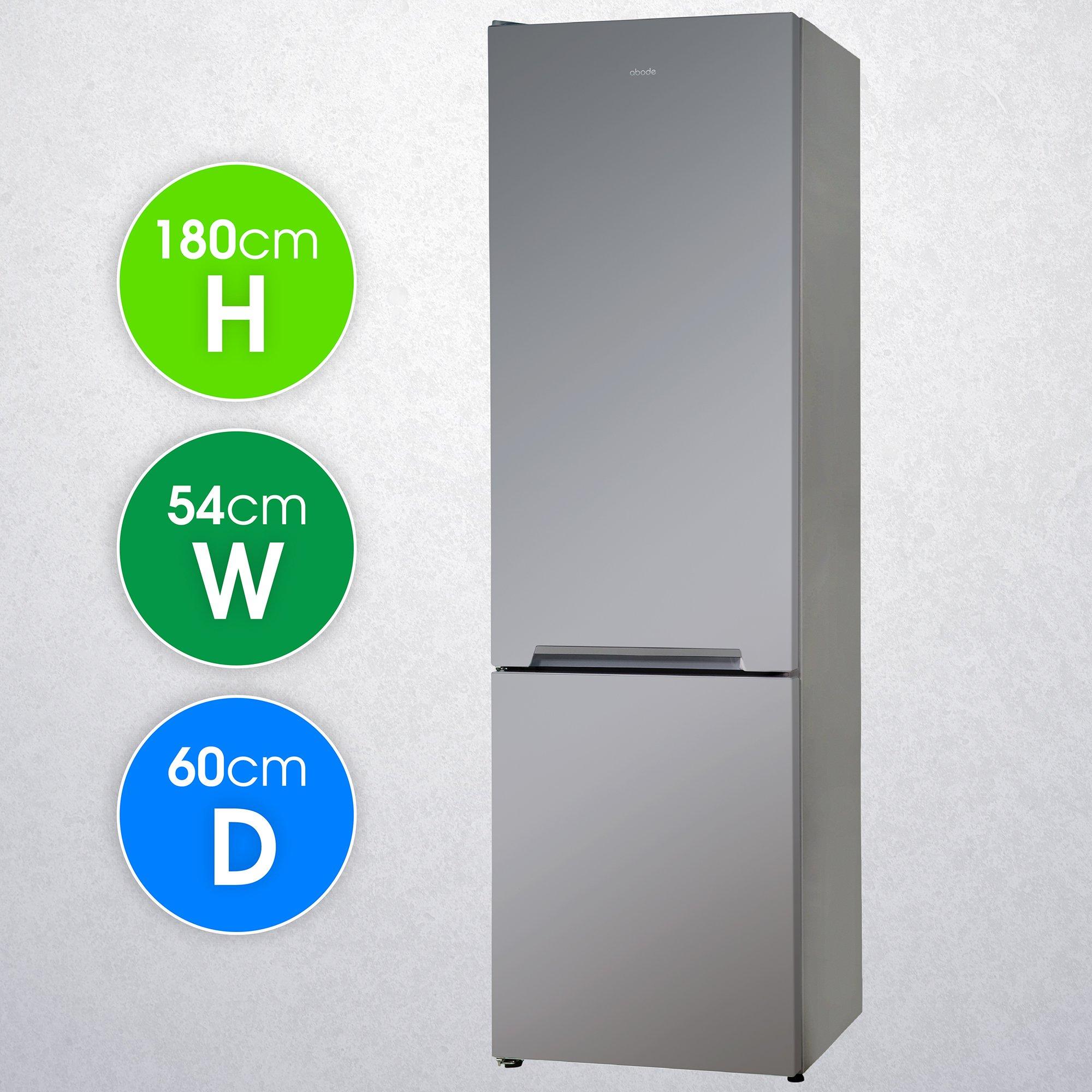 Silver - Abode - A180FF541E1S 288L 70/30 Fridge Freezer in Silver - 2