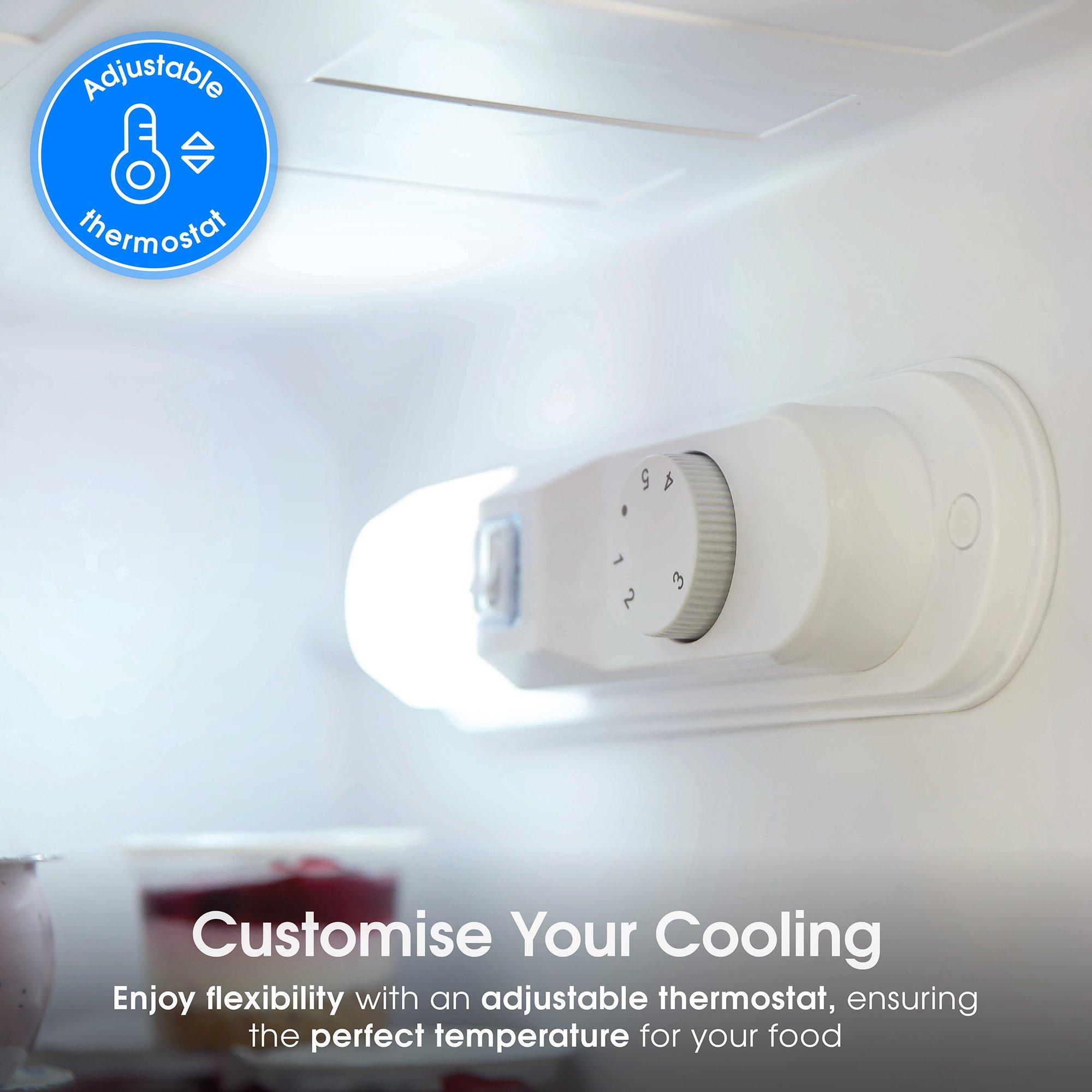 Silver - Abode - A180FF541E1S 288L 70/30 Fridge Freezer in Silver - 5