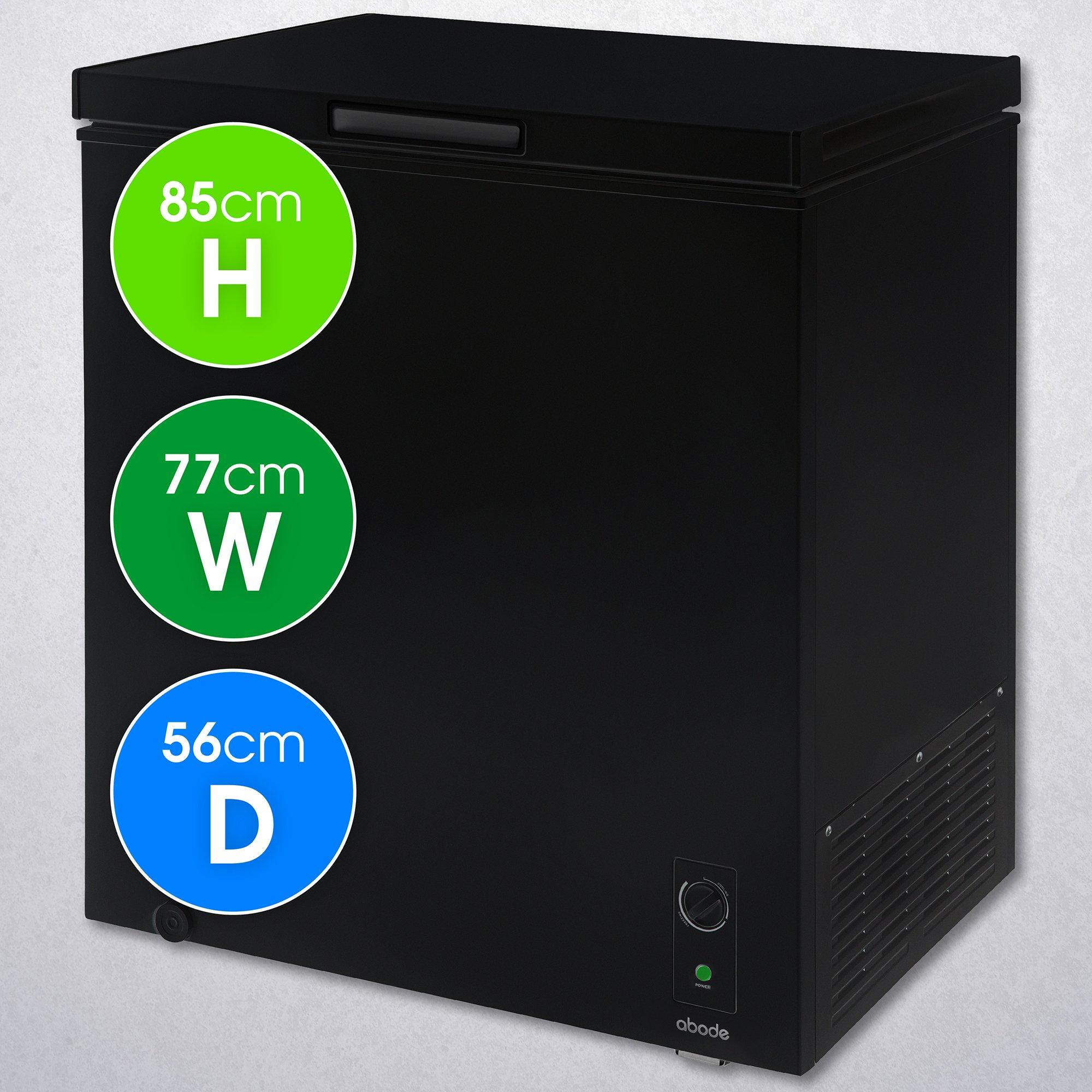 Black - Abode - A198CF0E1B 198L Chest Freezer in Black - 2