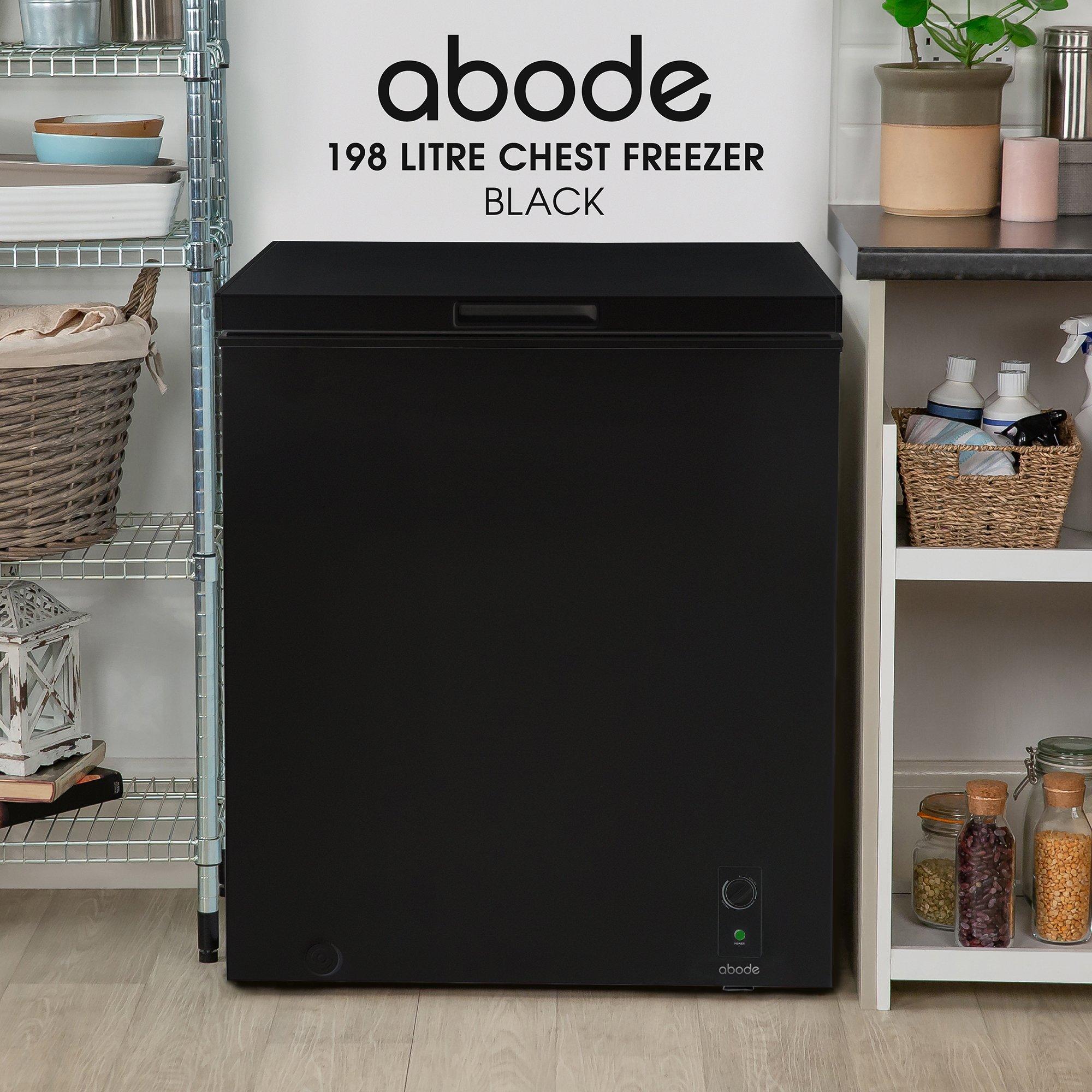 Black - Abode - A198CF0E1B 198L Chest Freezer in Black - 3