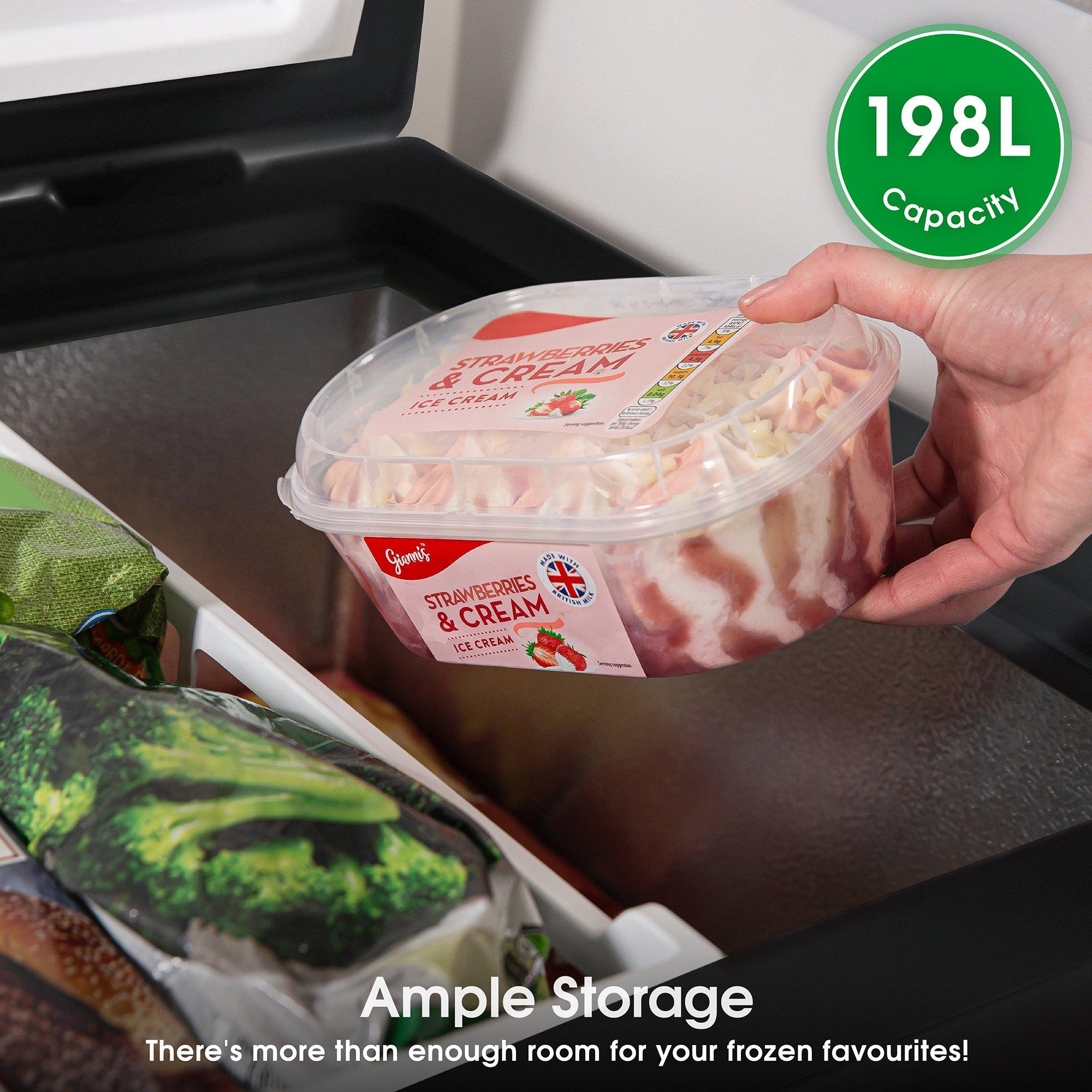 Black - Abode - A198CF0E1B 198L Chest Freezer in Black - 4