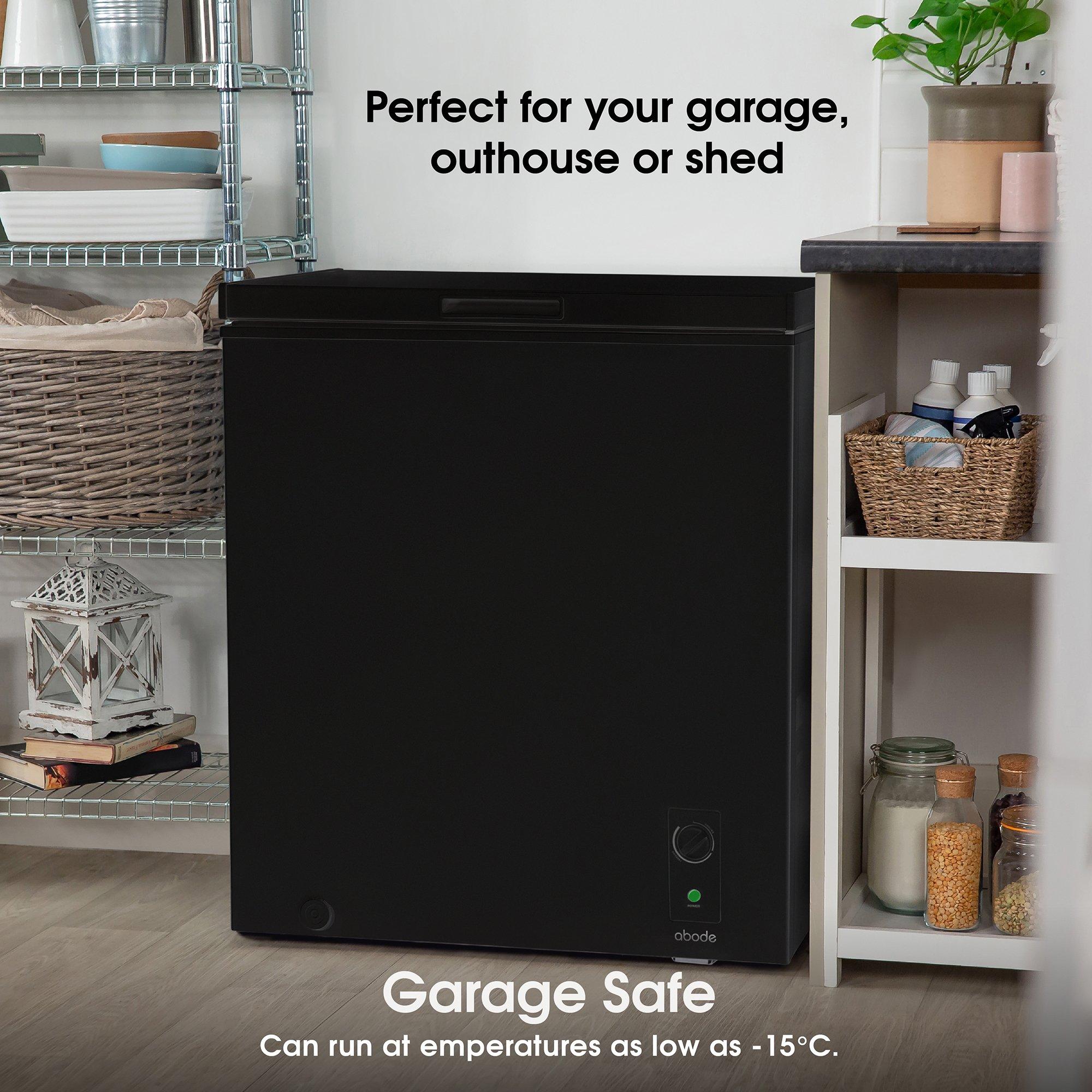 Black - Abode - A198CF0E1B 198L Chest Freezer in Black - 5