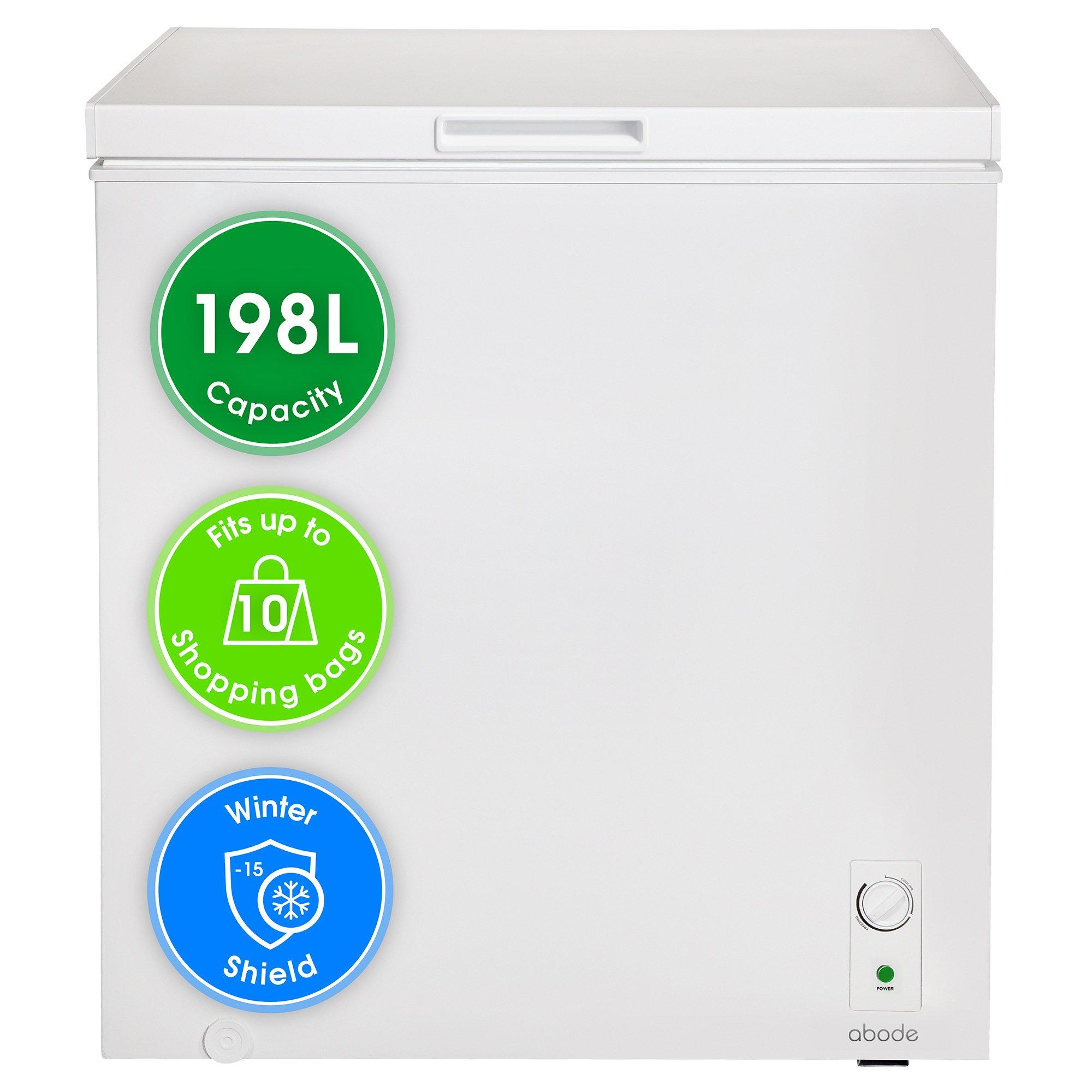 White - Abode - A198CF0E1W 198L Chest Freezer in White - 1