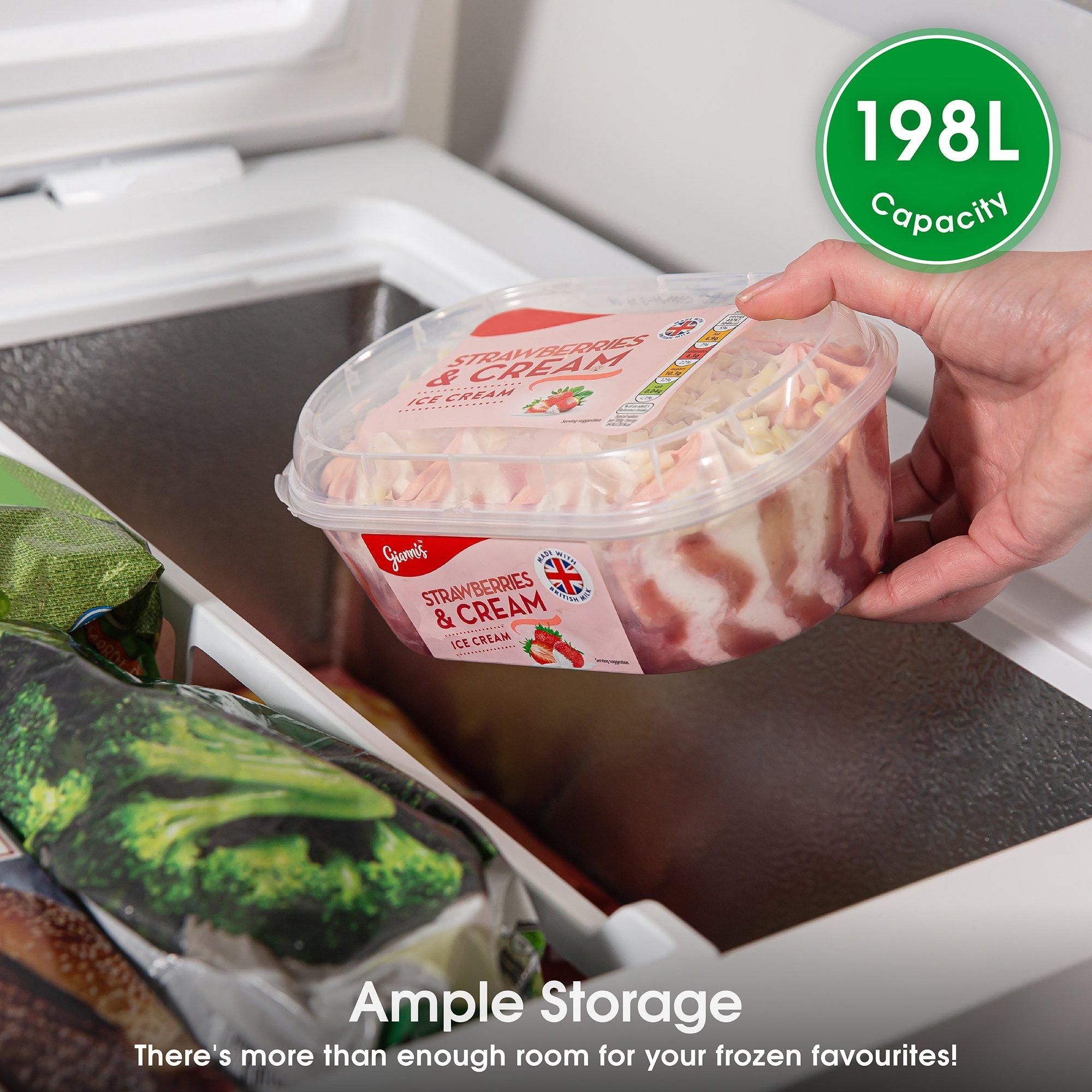 White - Abode - A198CF0E1W 198L Chest Freezer in White - 4