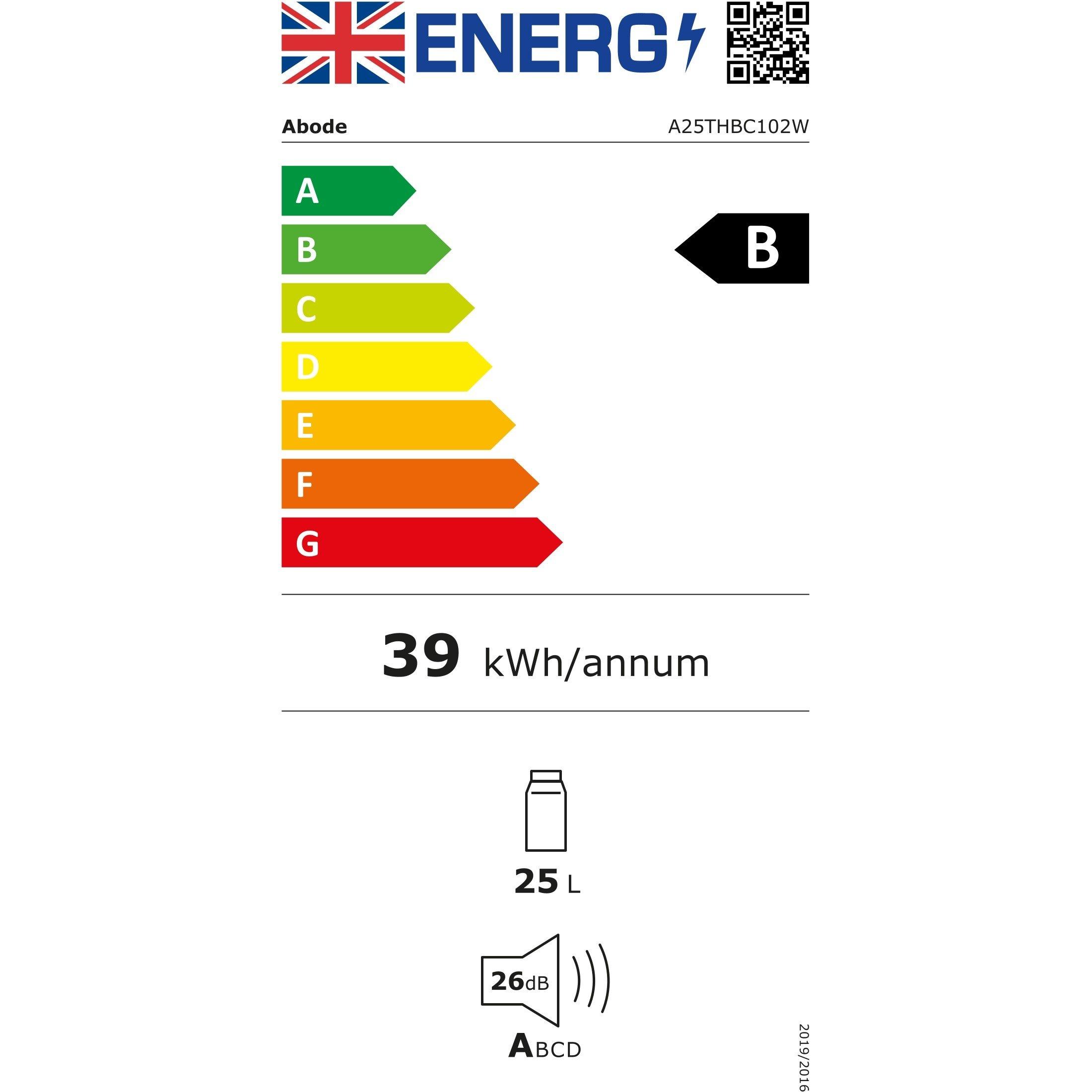 White - Abode - A25THBC102W 25L Quiet Cooler in White - 10