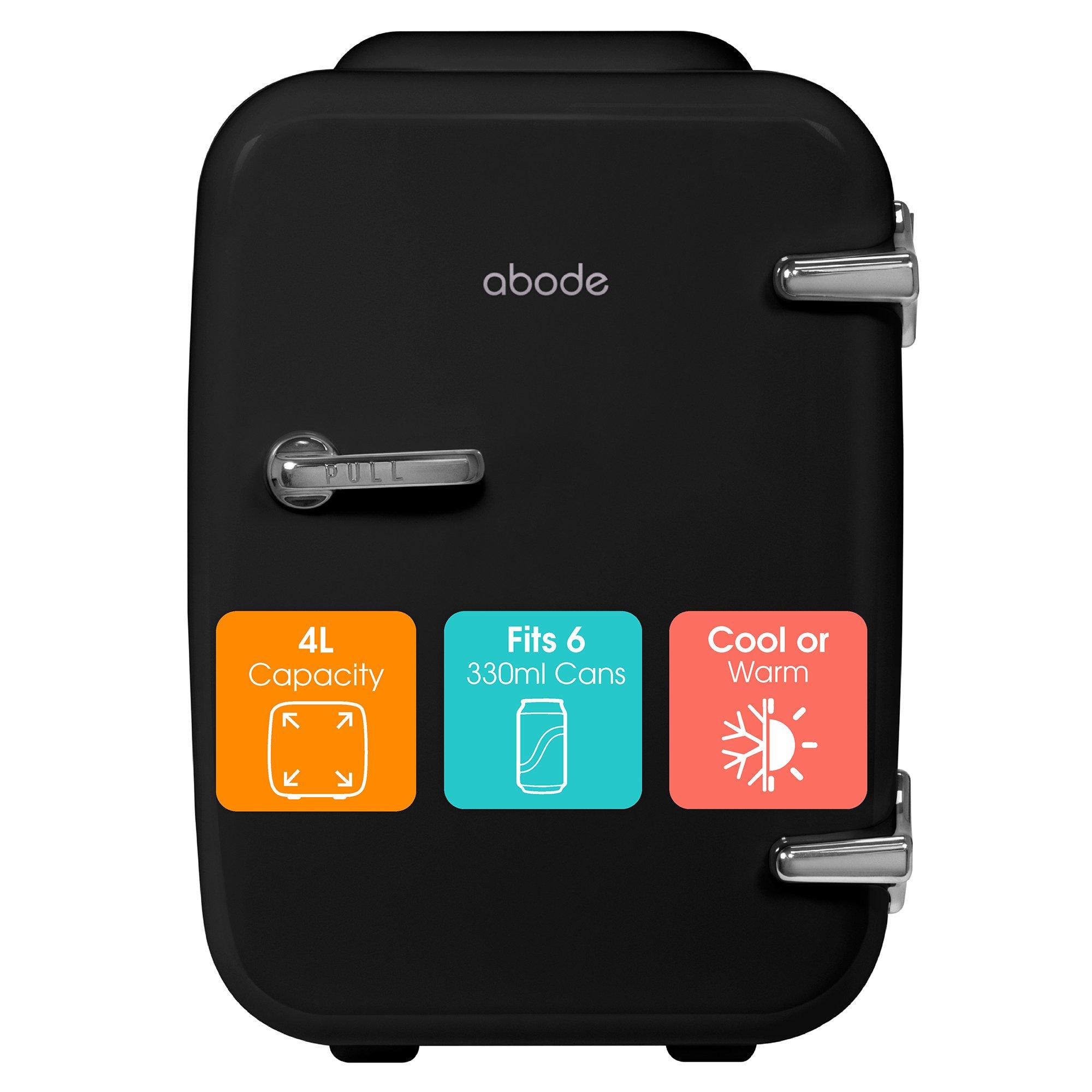 Black - Abode - A4CLR201B Retro 4L Cooler in Black - 1