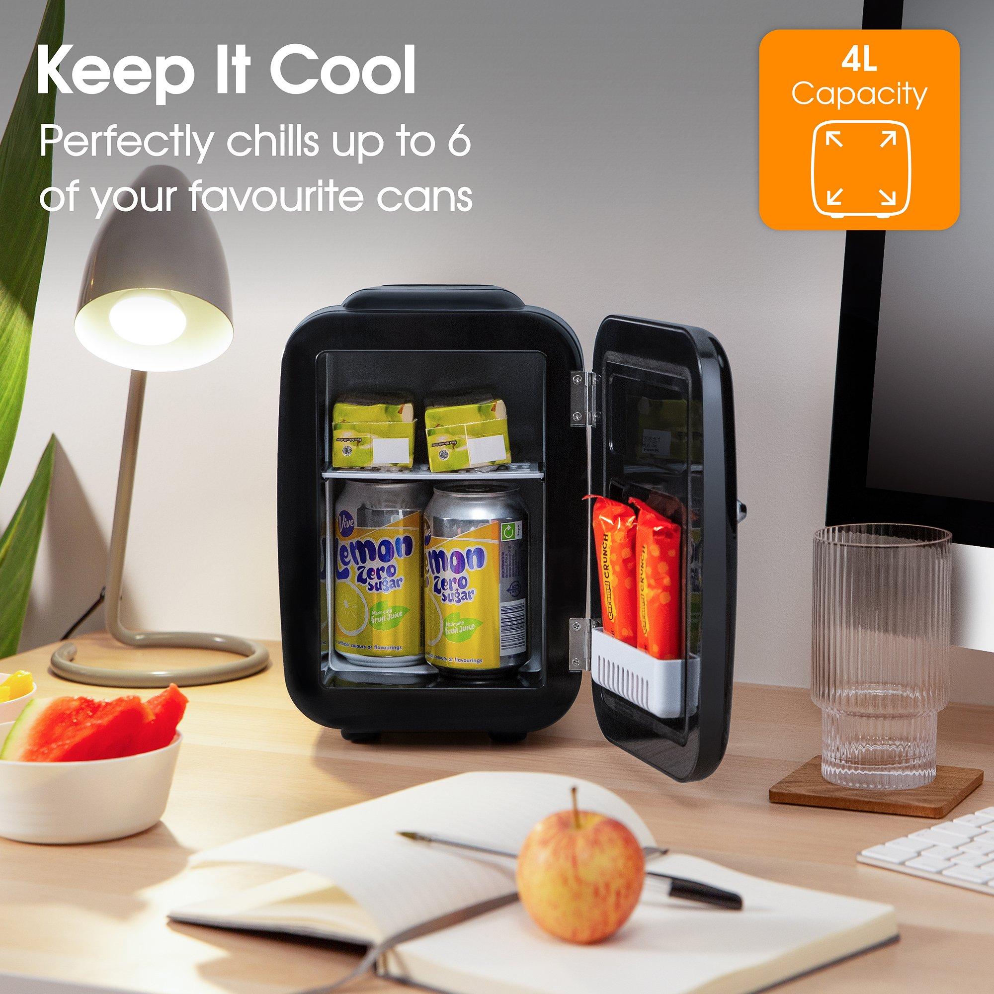 Black - Abode - A4CLR201B Retro 4L Cooler in Black - 3