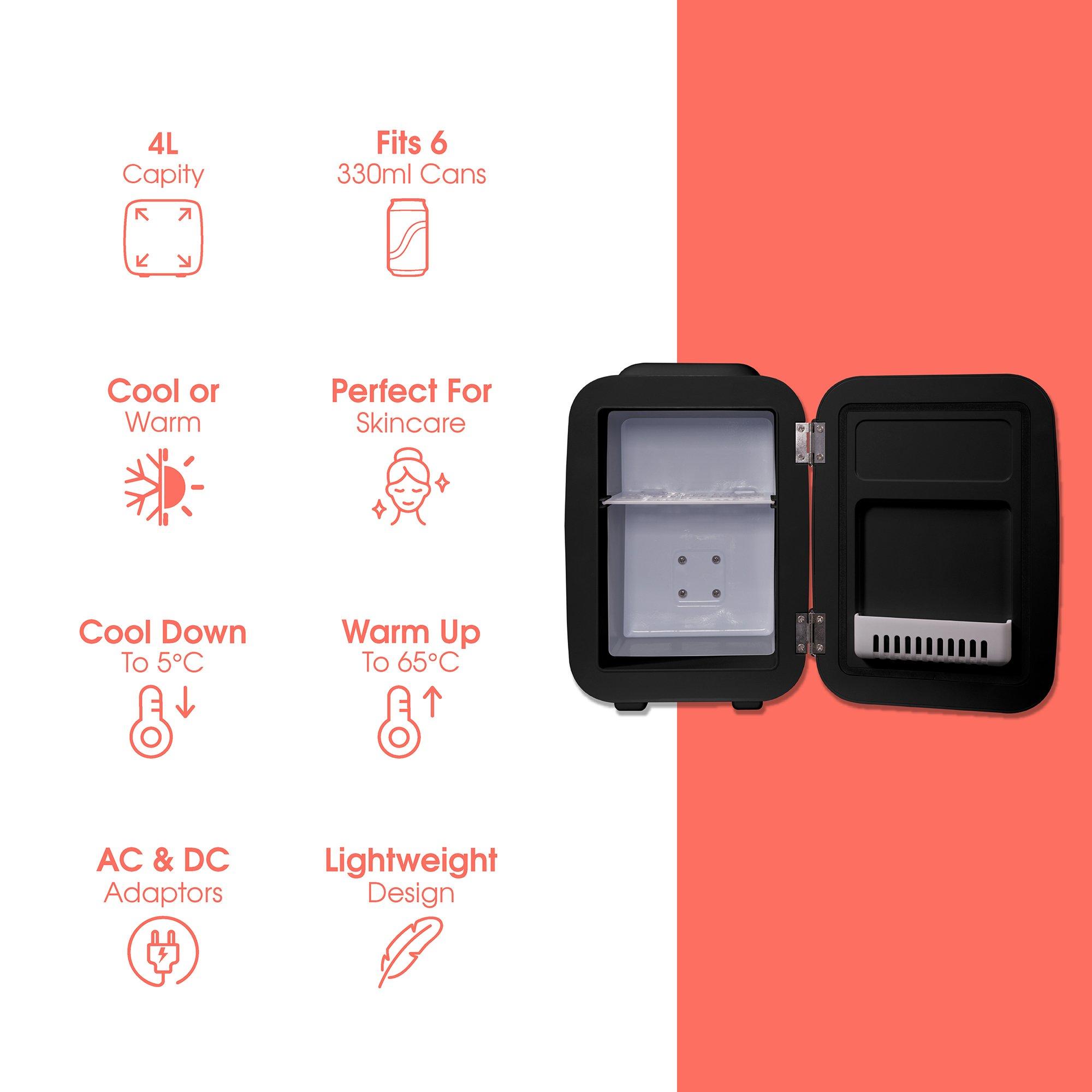 Black - Abode - A4CLR201B Retro 4L Cooler in Black - 9