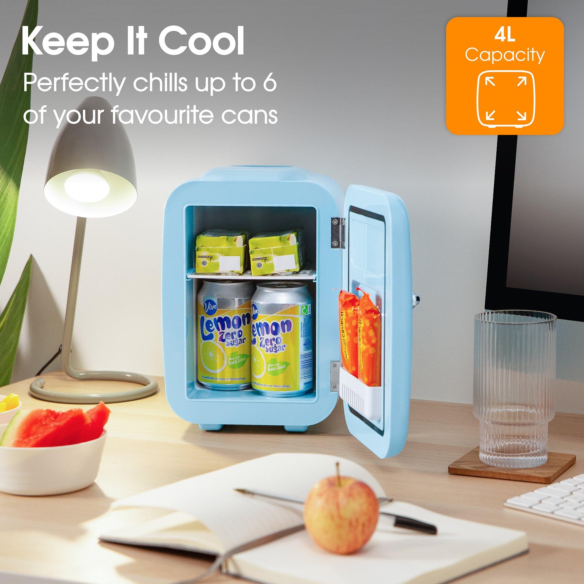 Blue - Abode - A4CLR201BL Retro 4L Cooler in Blue - 3