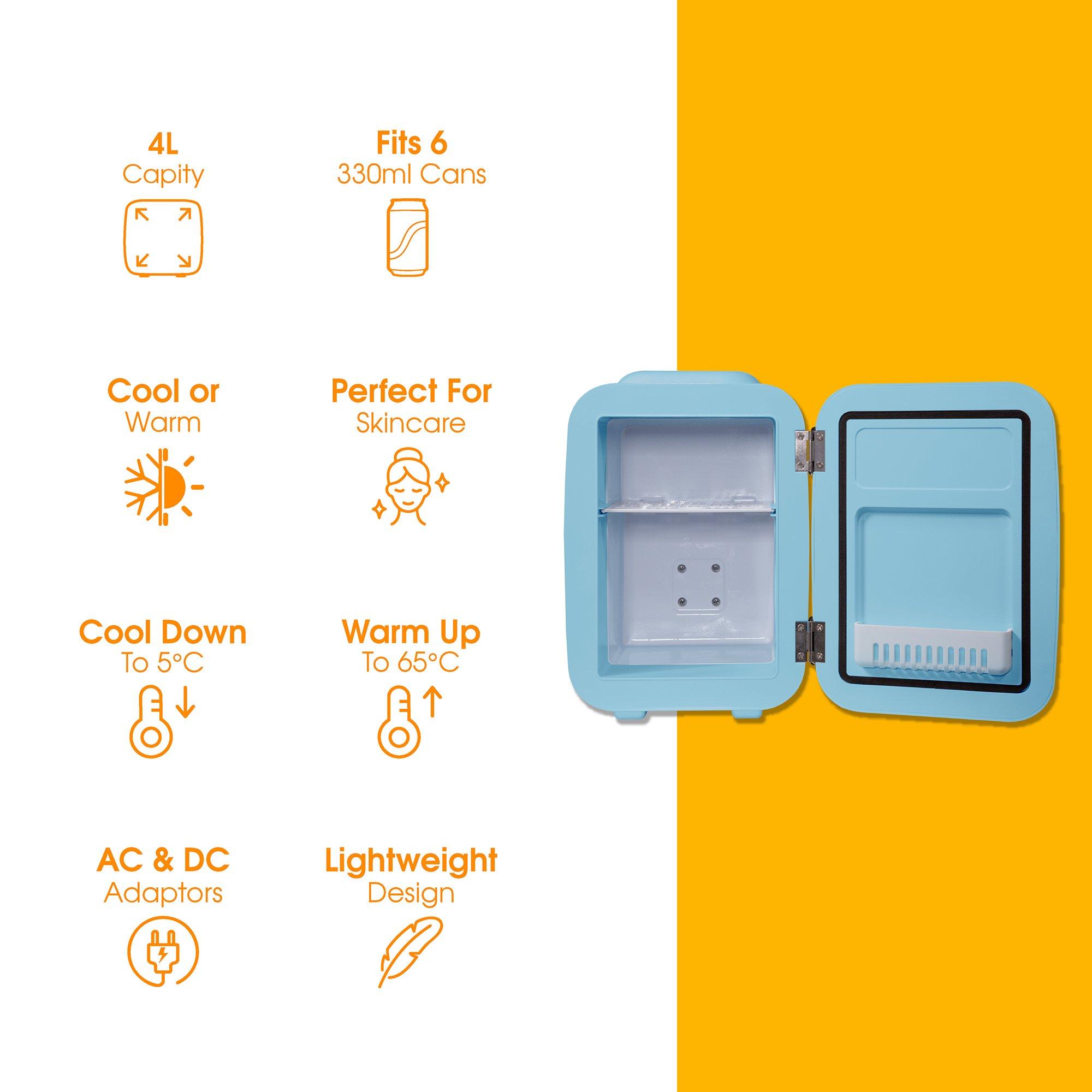Blue - Abode - A4CLR201BL Retro 4L Cooler in Blue - 9