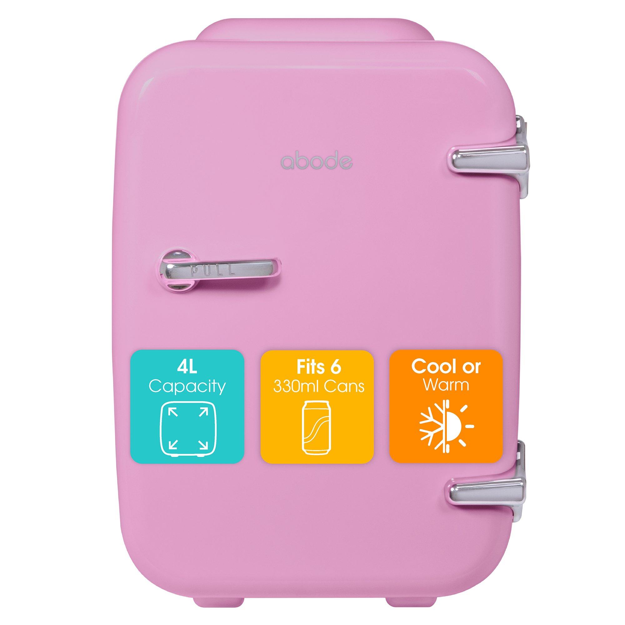 Pink - Abode - A4CLR201P Retro 4L Cooler in Pink - 1