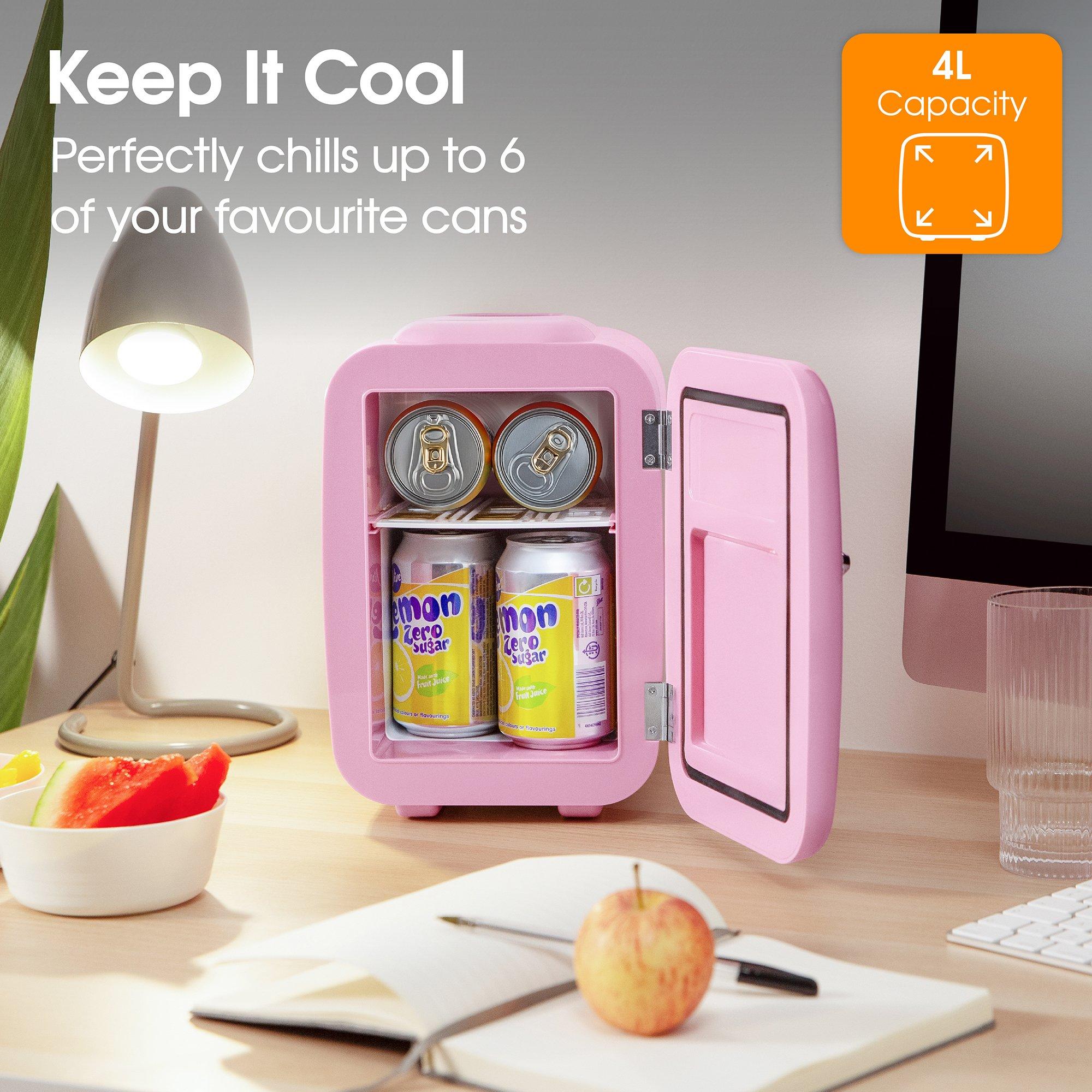 Pink - Abode - A4CLR201P Retro 4L Cooler in Pink - 3