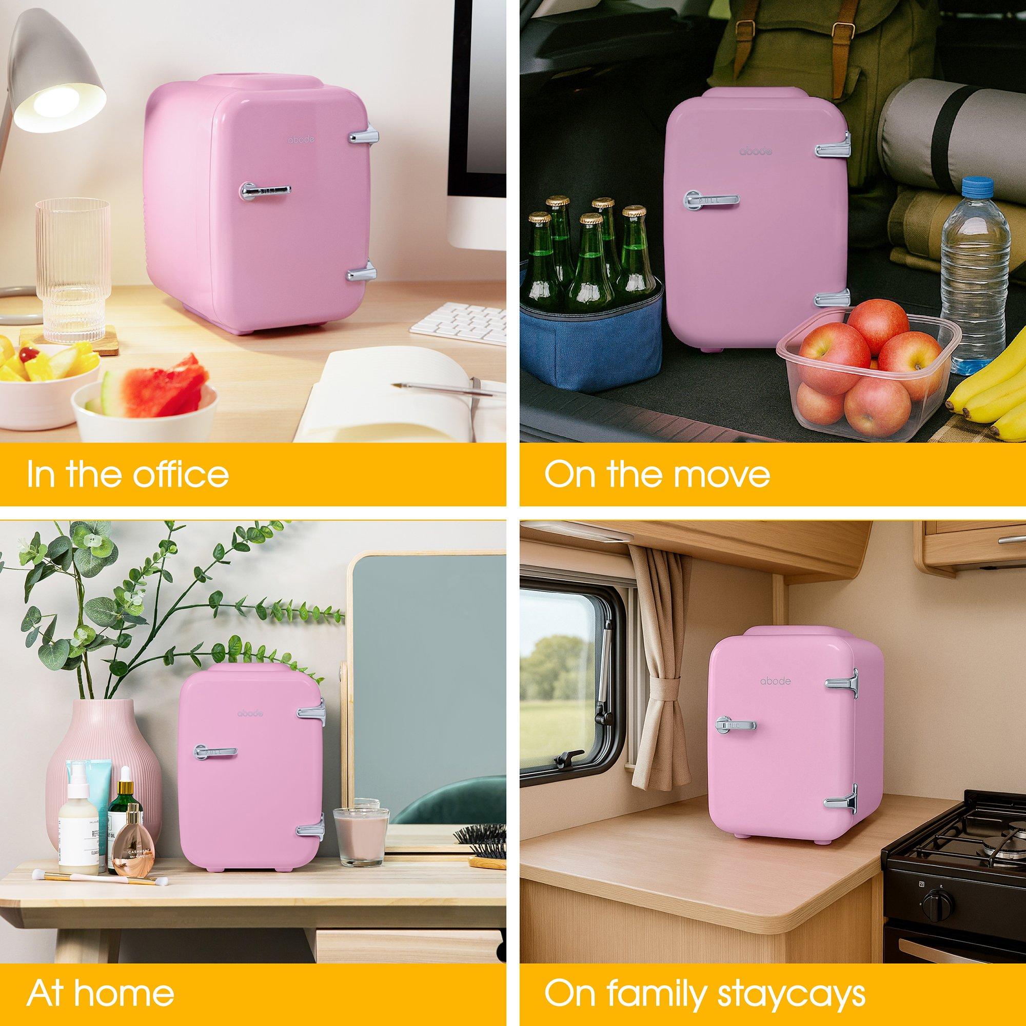 Pink - Abode - A4CLR201P Retro 4L Cooler in Pink - 5