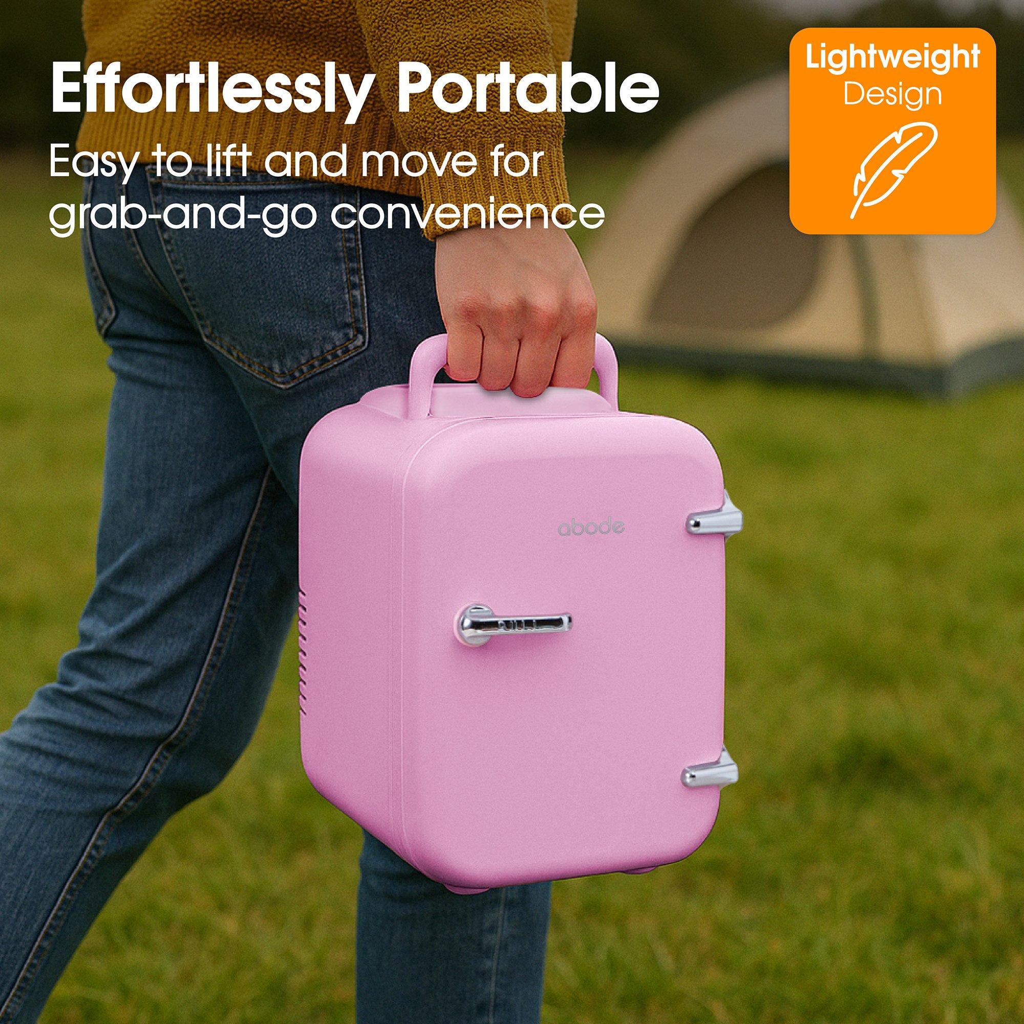 Pink - Abode - A4CLR201P Retro 4L Cooler in Pink - 8