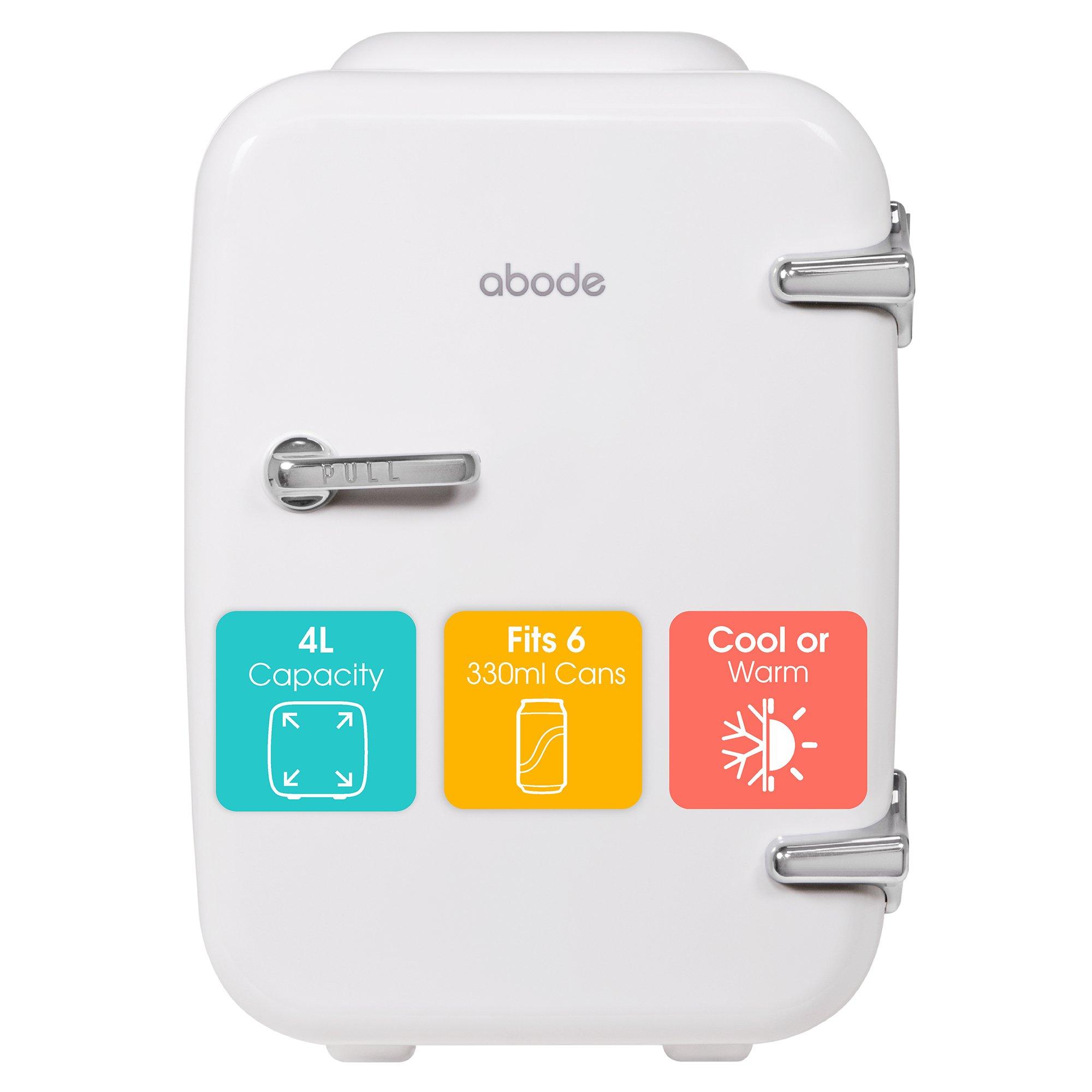 White - Abode - A4CLR201W Retro 4L Cooler in White - 1