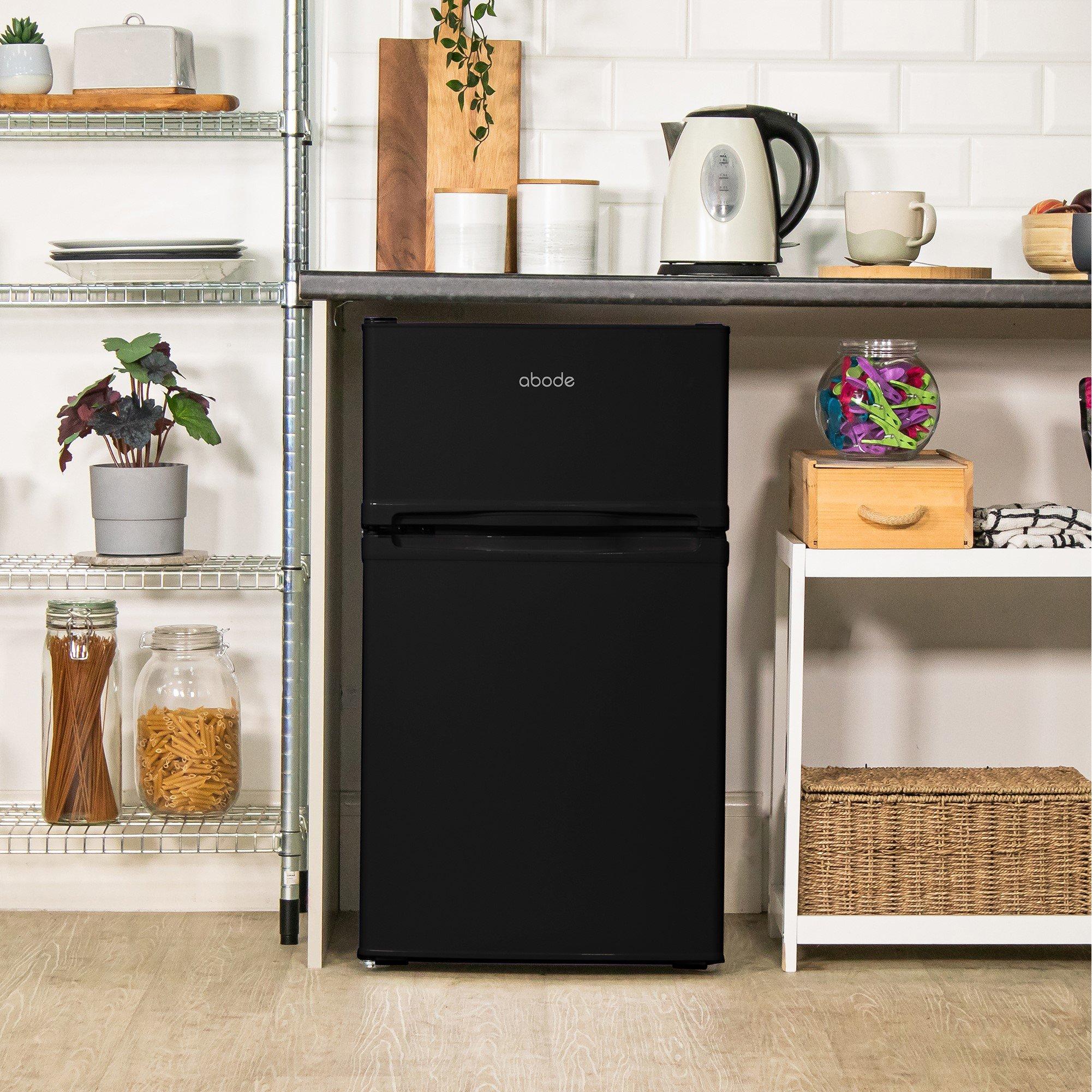 Black - Abode - A85UCFF482E1B Undercounter Fridge Freezer - Black - 2