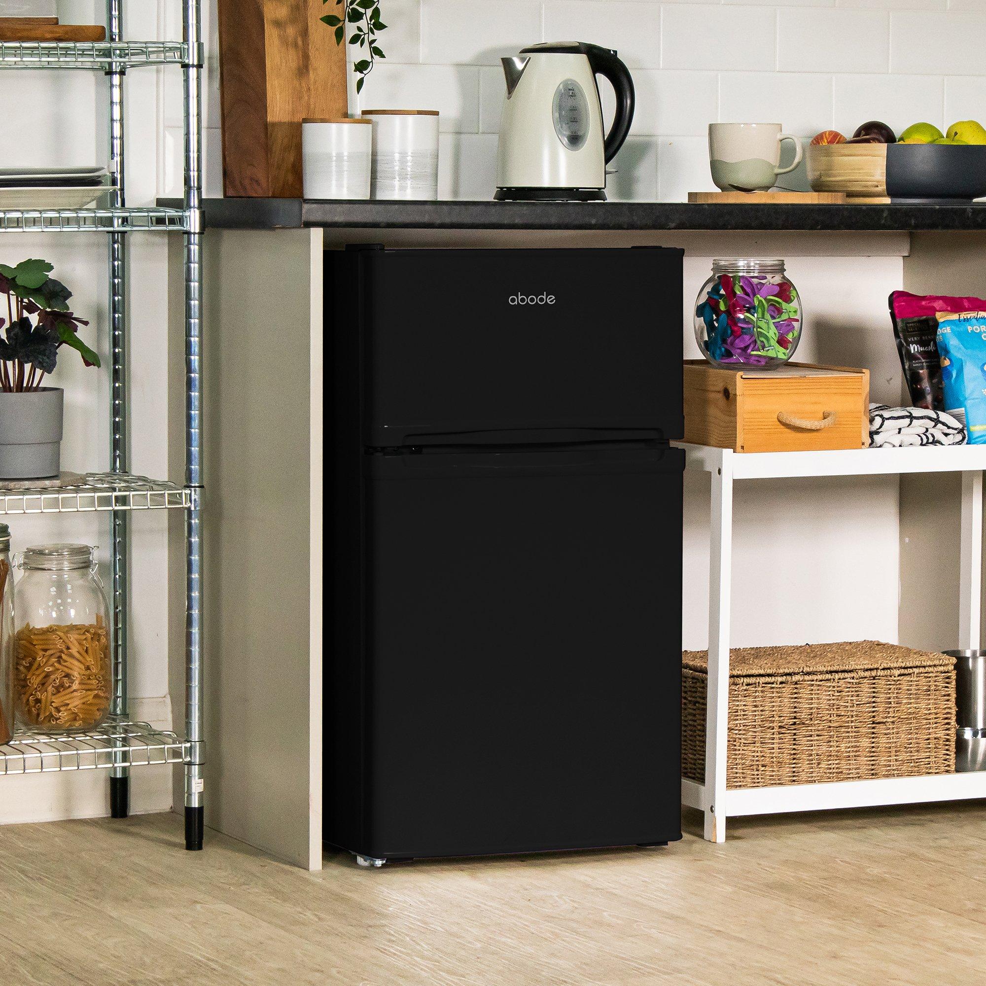 Black - Abode - A85UCFF482E1B Undercounter Fridge Freezer - Black - 3