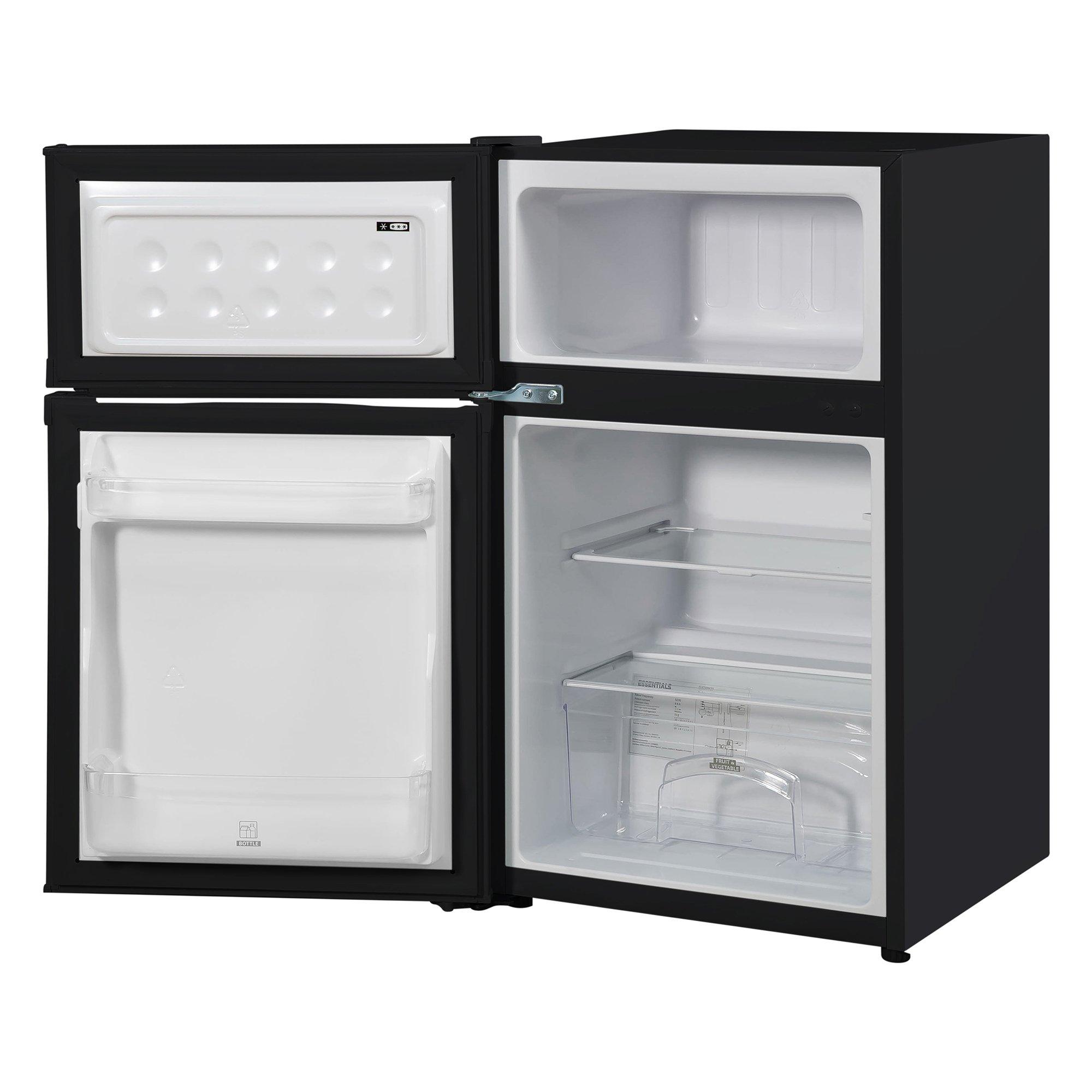 Black - Abode - A85UCFF482E1B Undercounter Fridge Freezer - Black - 8