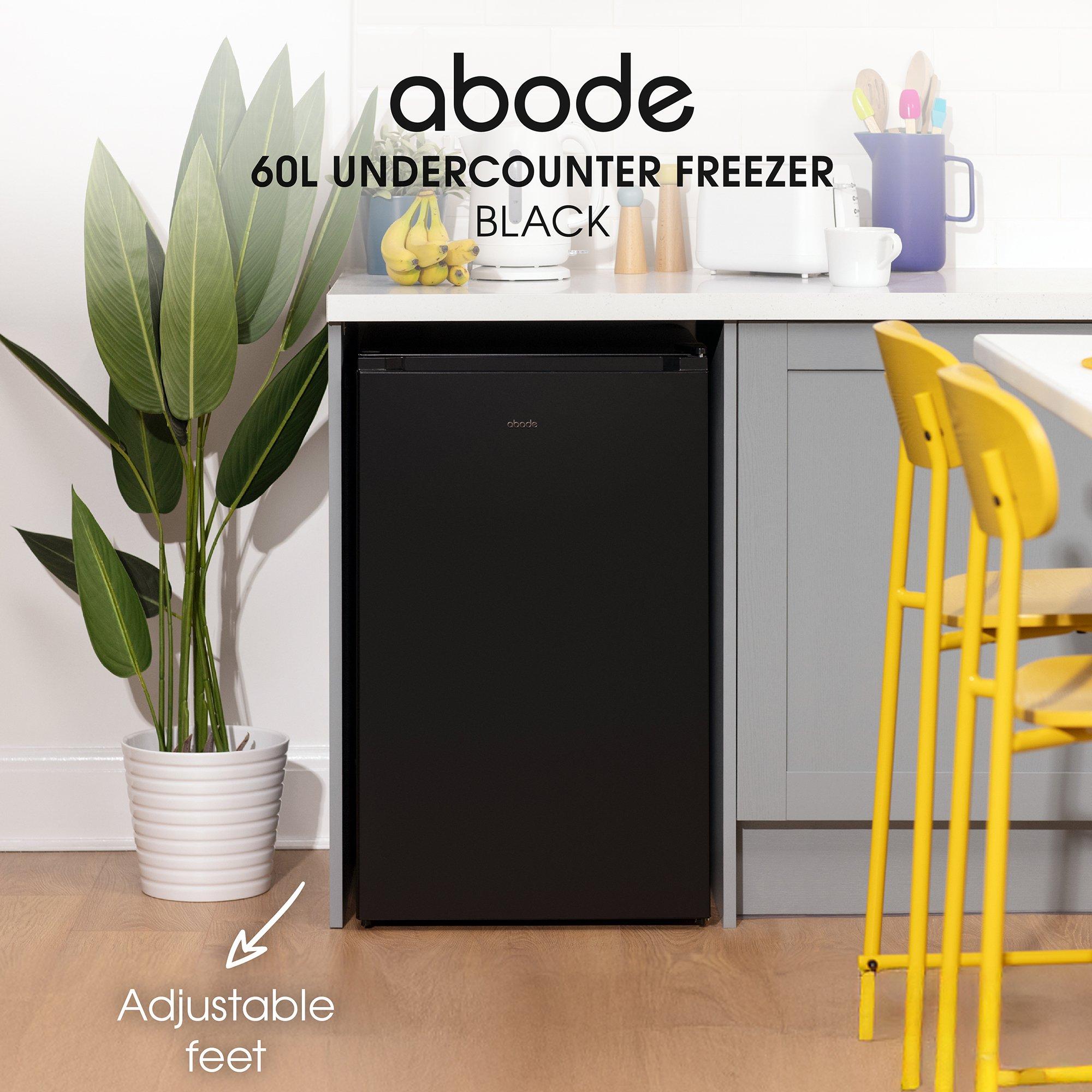 Black - Abode - A85UCFZ482E1B 60L Undercounter Freezer in Black - 3