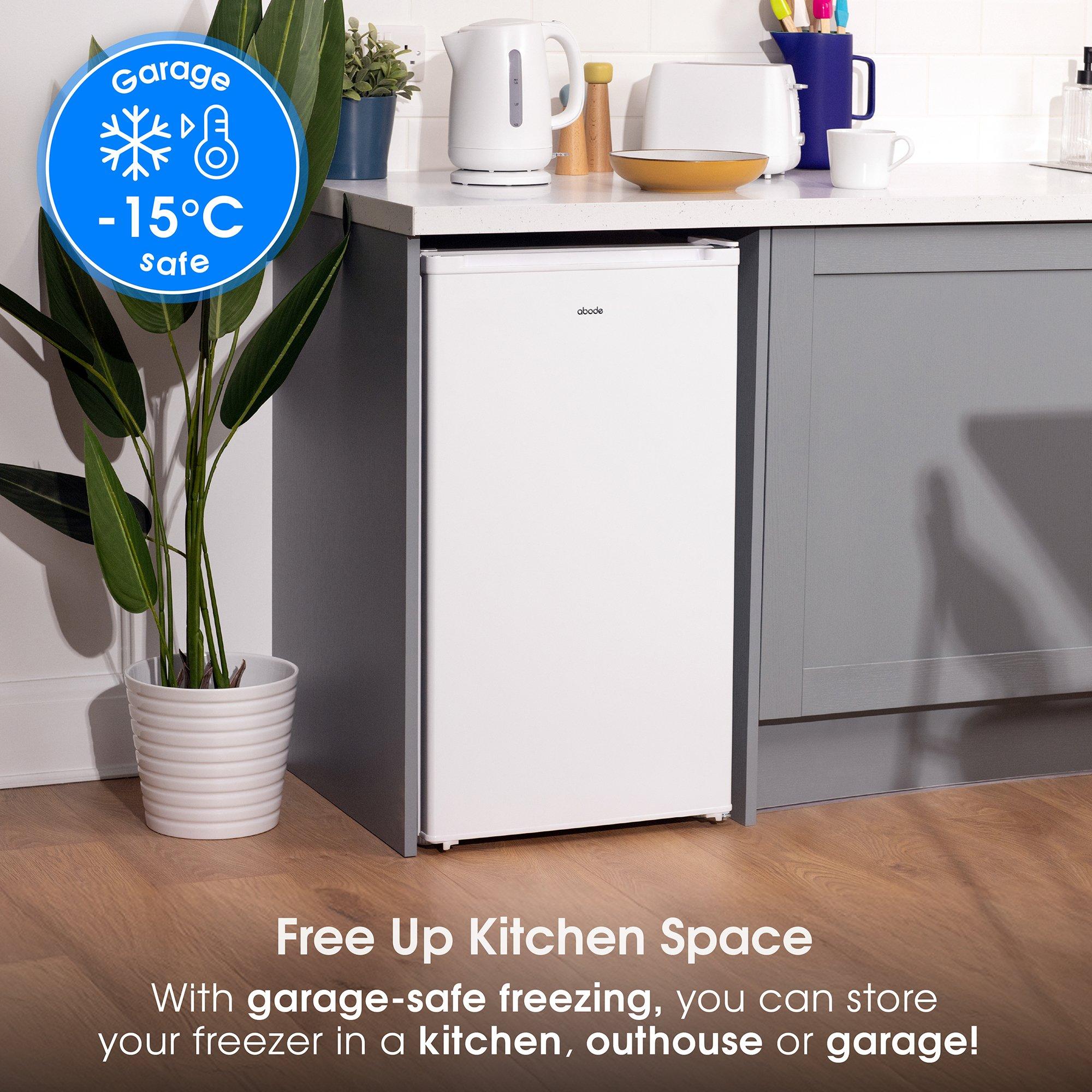 White - Abode - A85UCFZ482E1W 60L Undercounter Freezer in White - 6