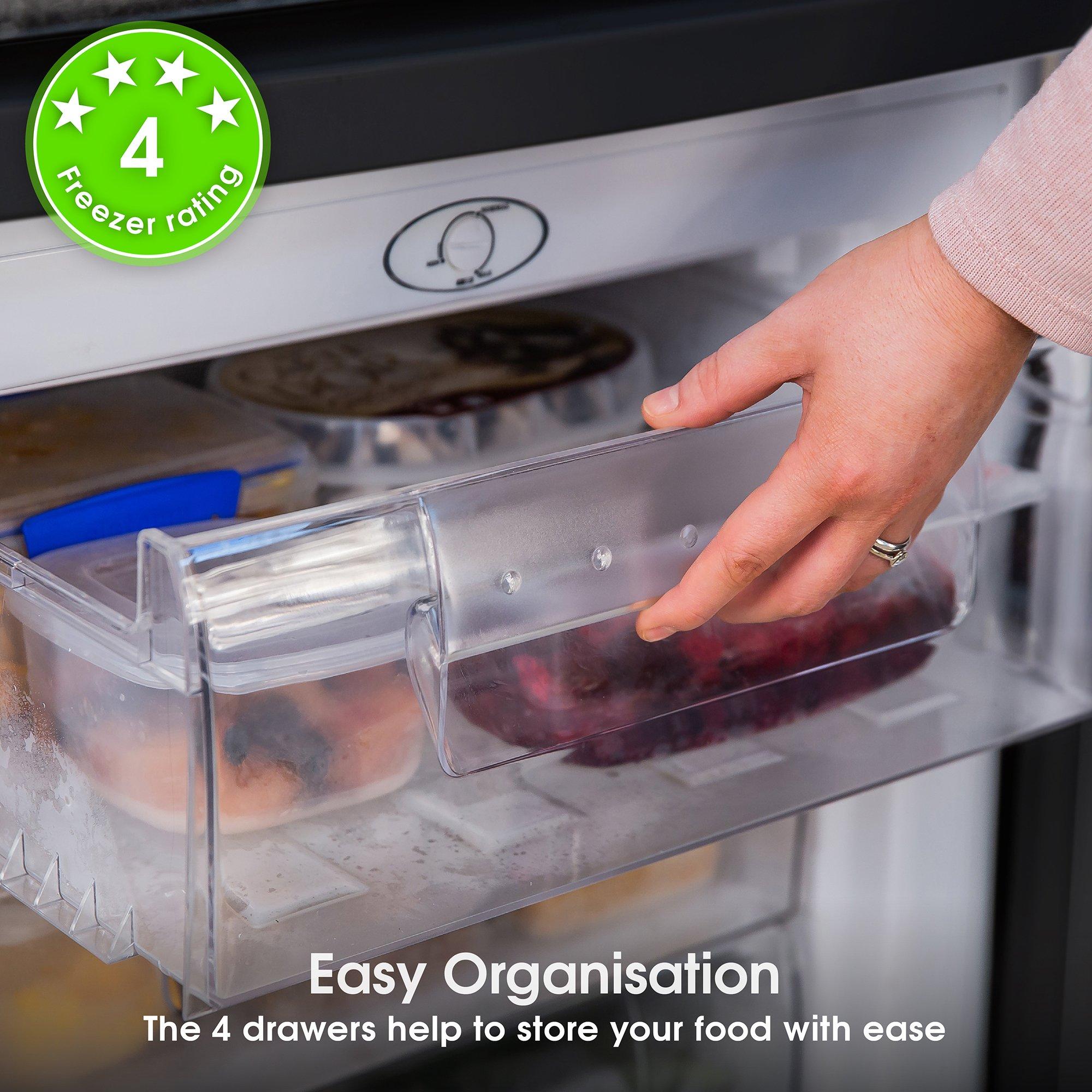Abode A85UCFZ552E1B 55cm Undercounter Freezer - Black | FRASERS