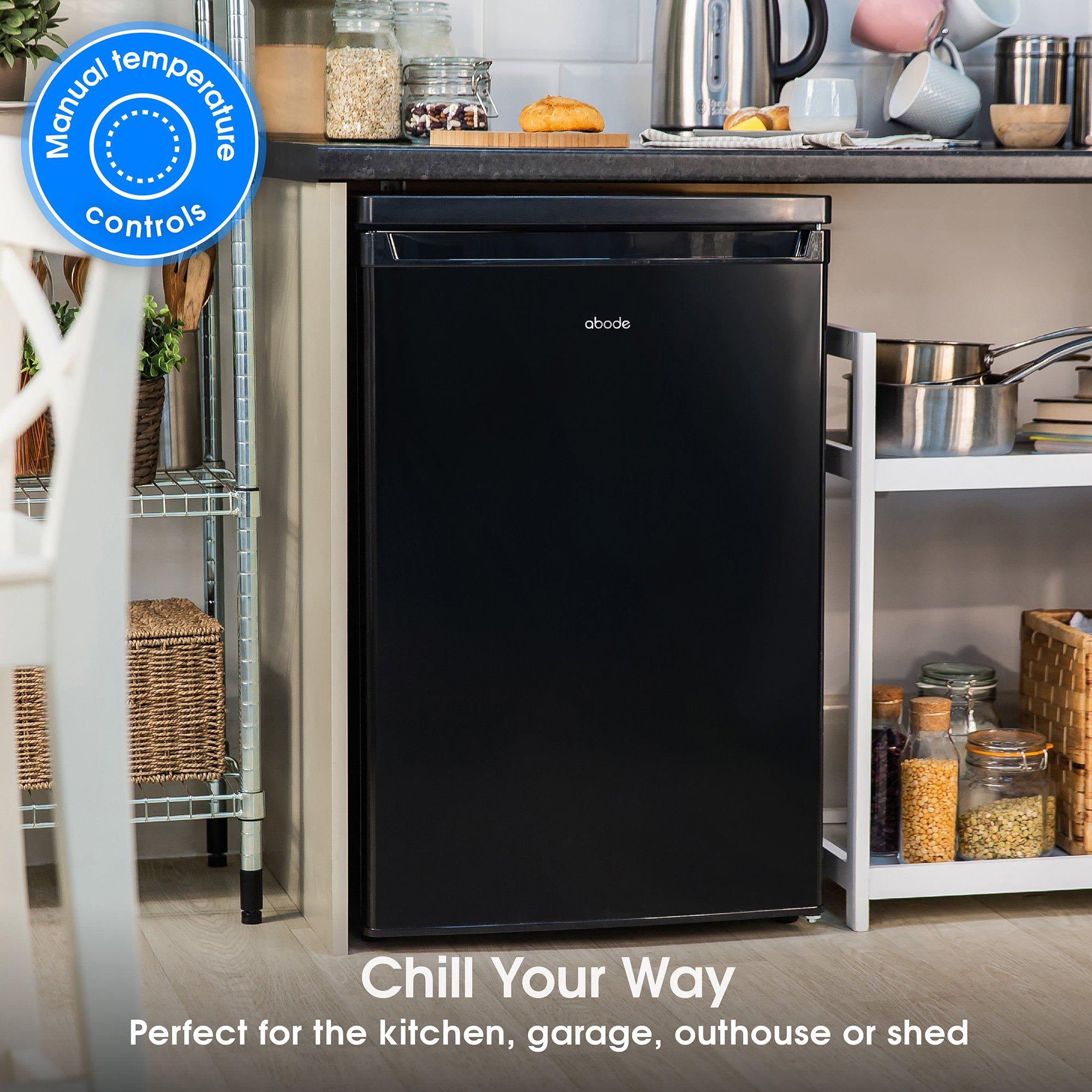 Black - Abode - A85UCFZ552E1B 55cm Undercounter Freezer - Black - 6