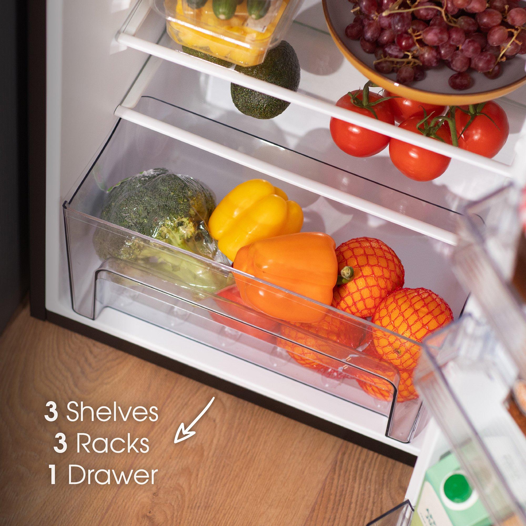 Black - Abode - A85UCLF504E1B 114L Undercounter Larder Fridge - 5