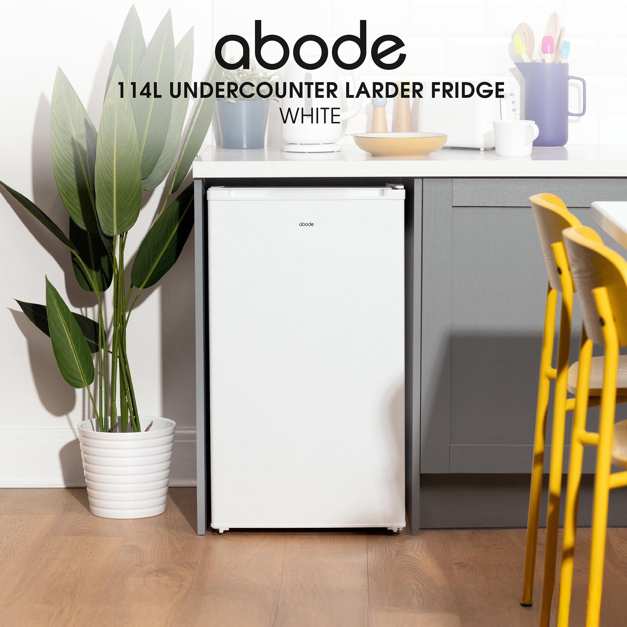 White - Abode - A85UCLF504E1W 114L Undercounter Larder Fridge - 3