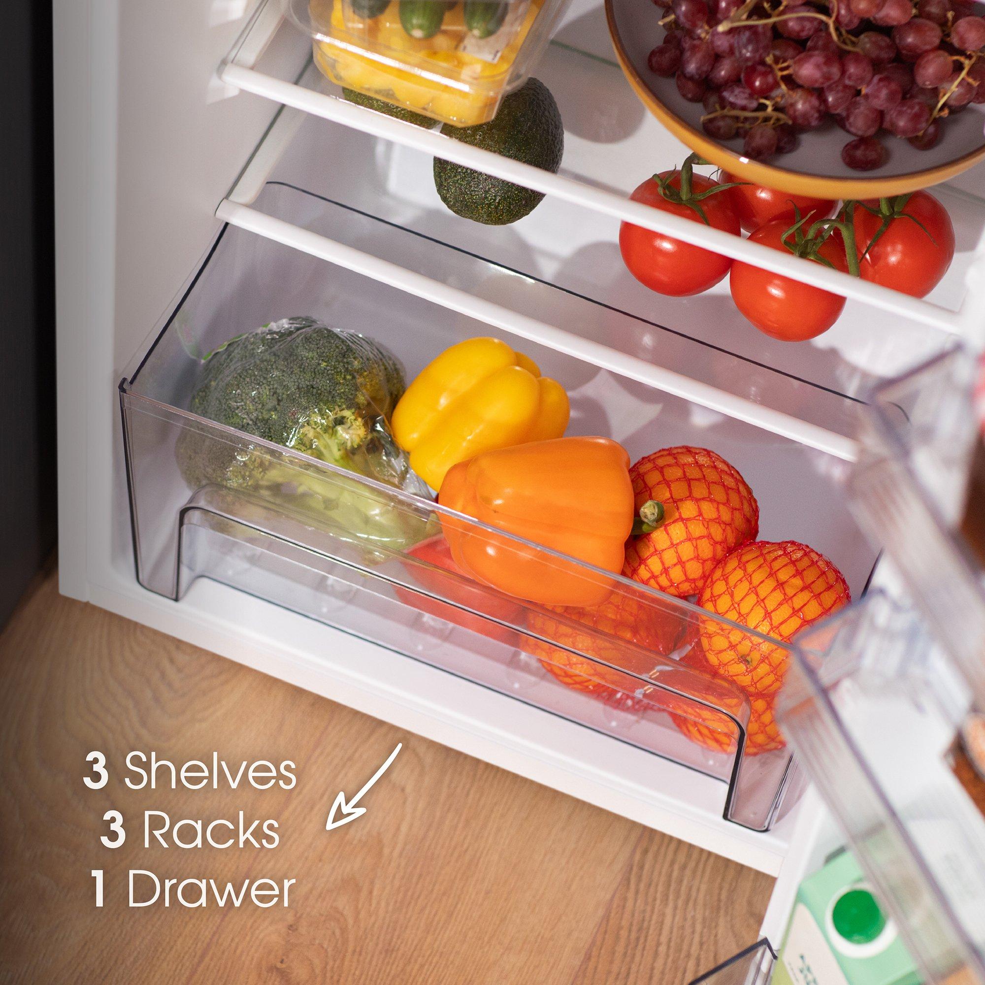 White - Abode - A85UCLF504E1W 114L Undercounter Larder Fridge - 5