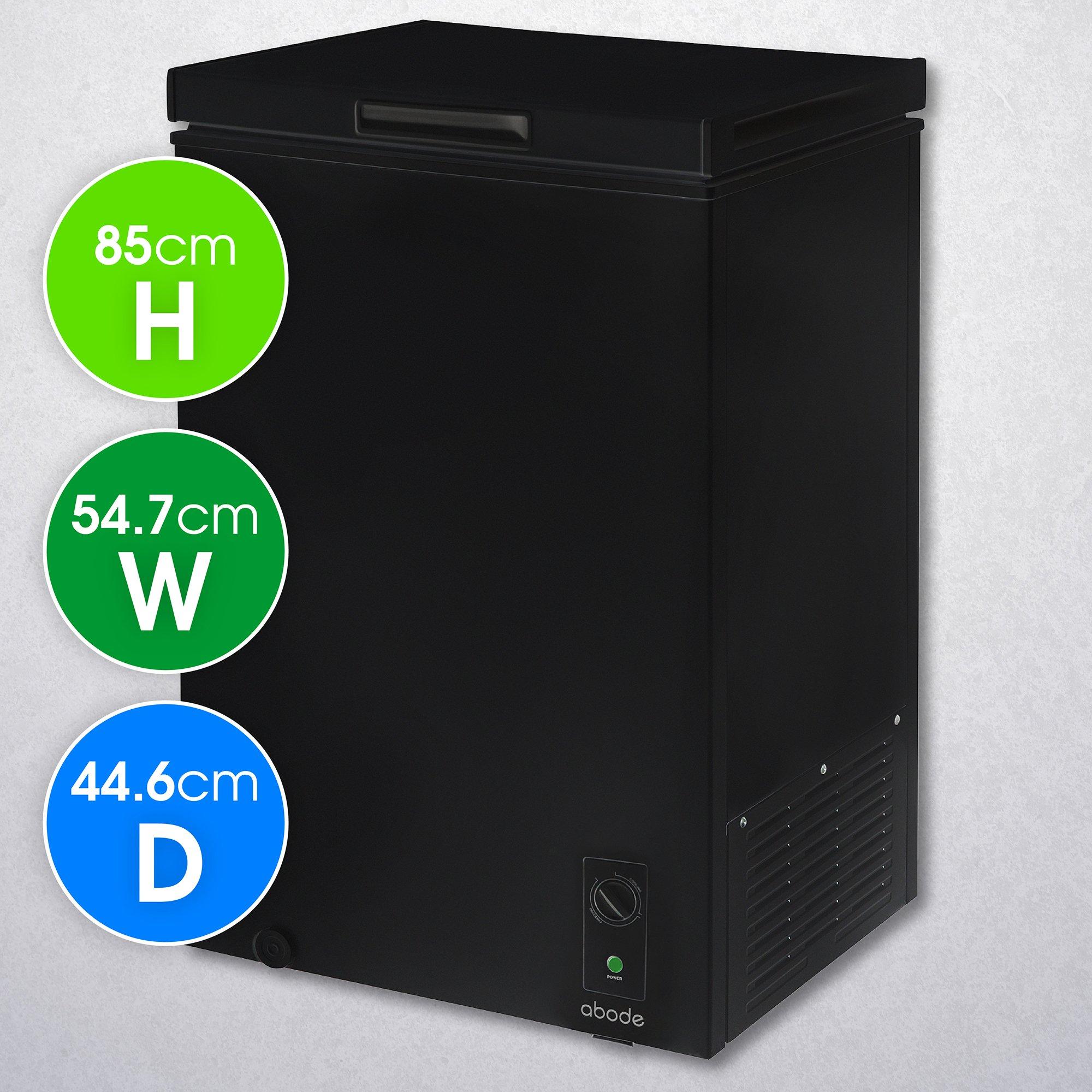 Black - Abode - A99CF0E1B 99L Chest Freezer - Black - 2