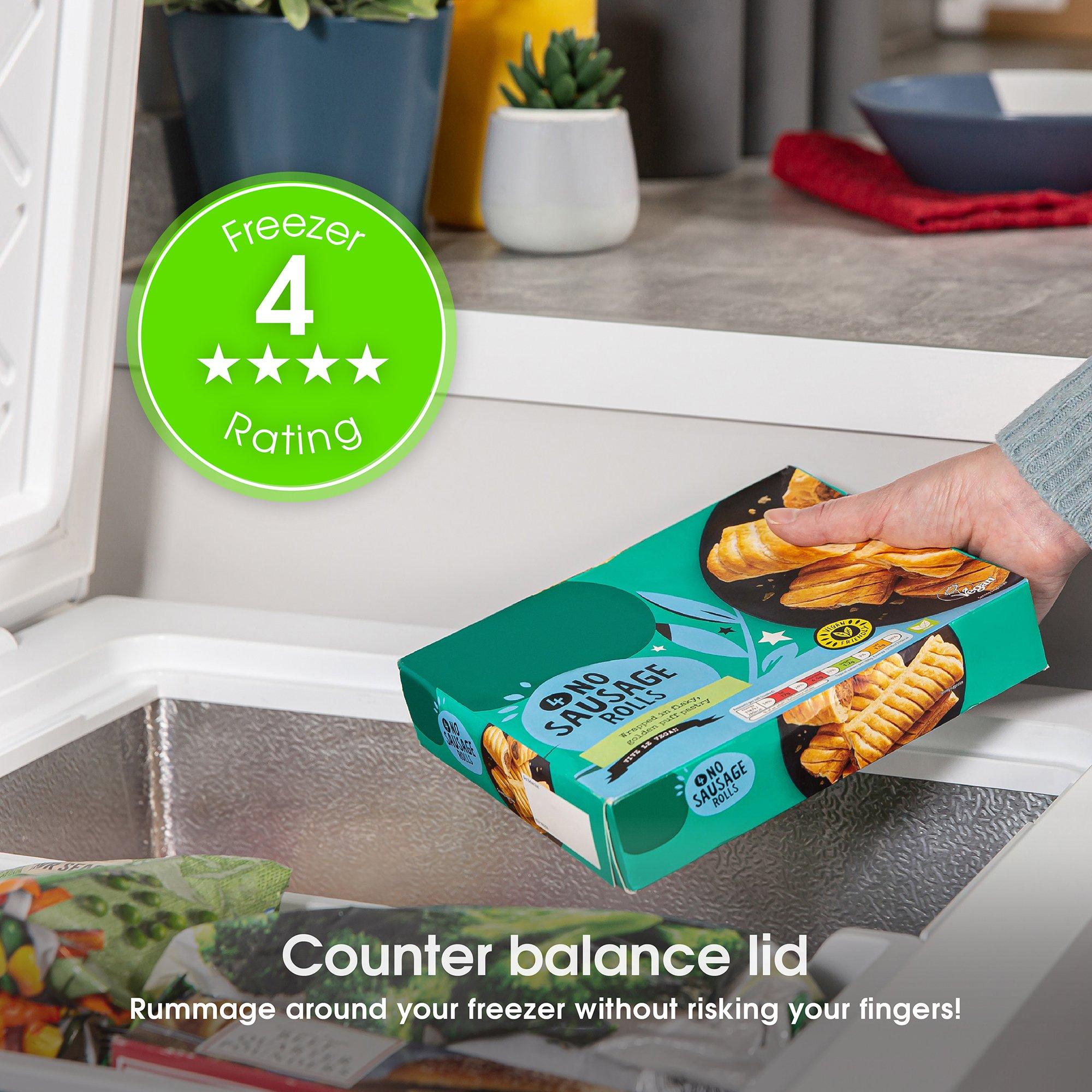 White - Abode - A99CF0E1W 99L Chest Freezer - White - 5