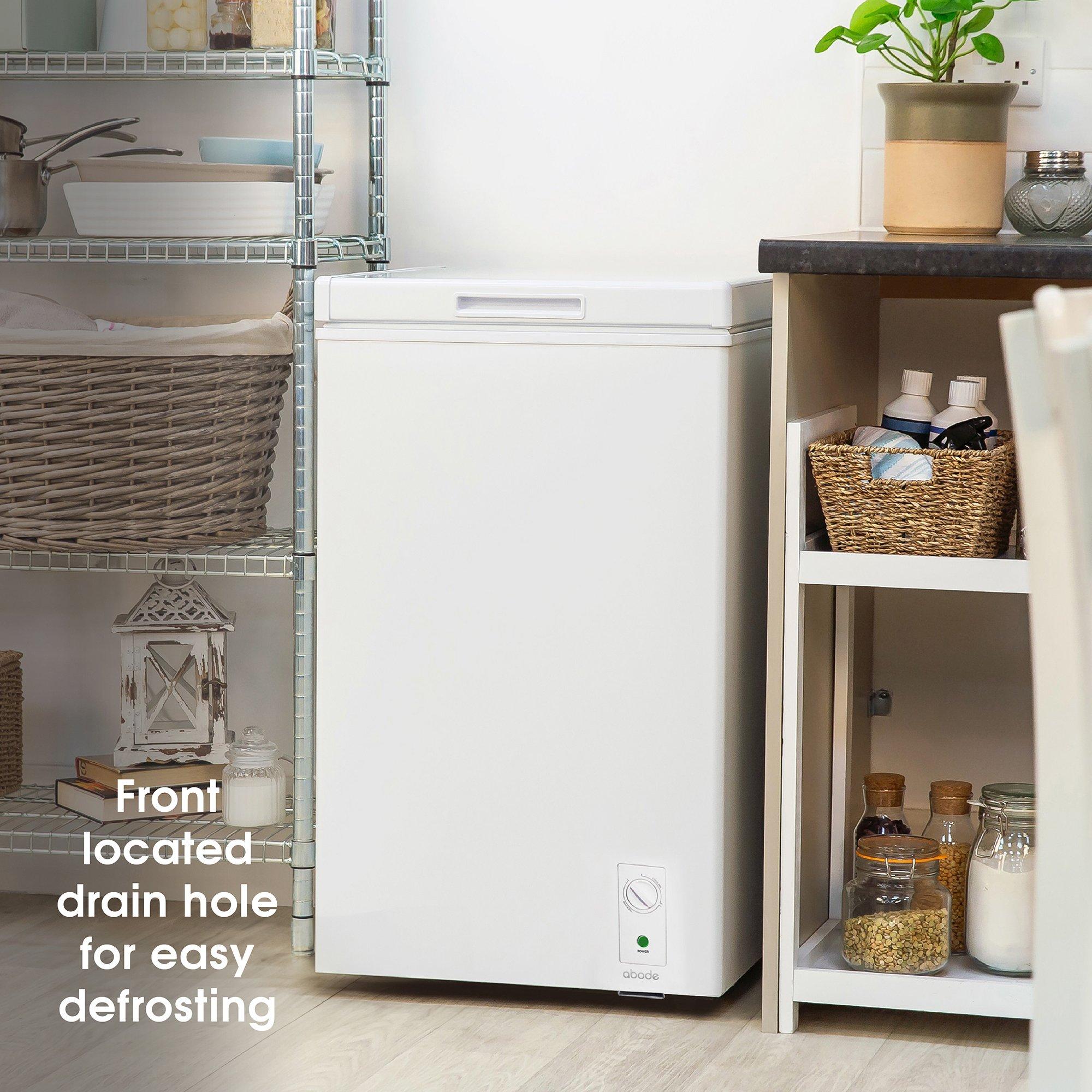 White - Abode - A99CF0E1W 99L Chest Freezer - White - 7