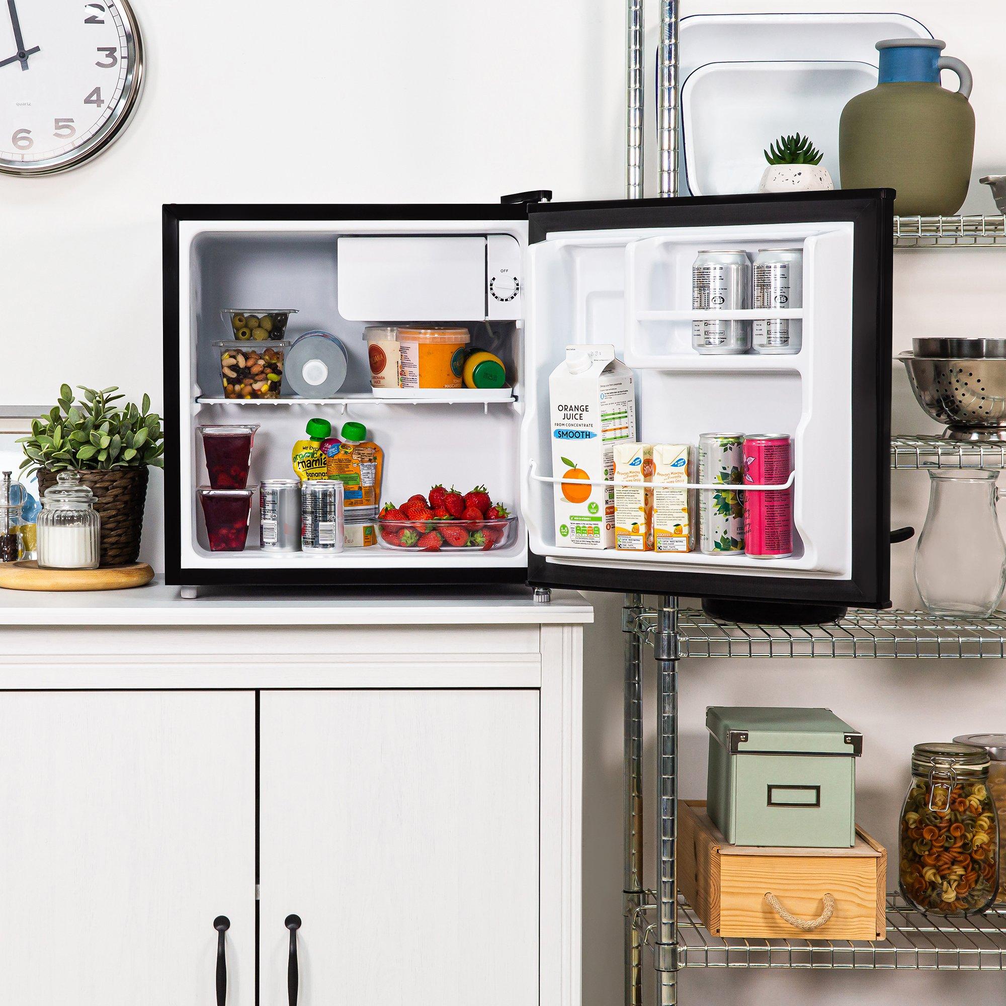 Black - Abode - ATTF0E1B 43L Compact Table Top Fridge - Black - 4