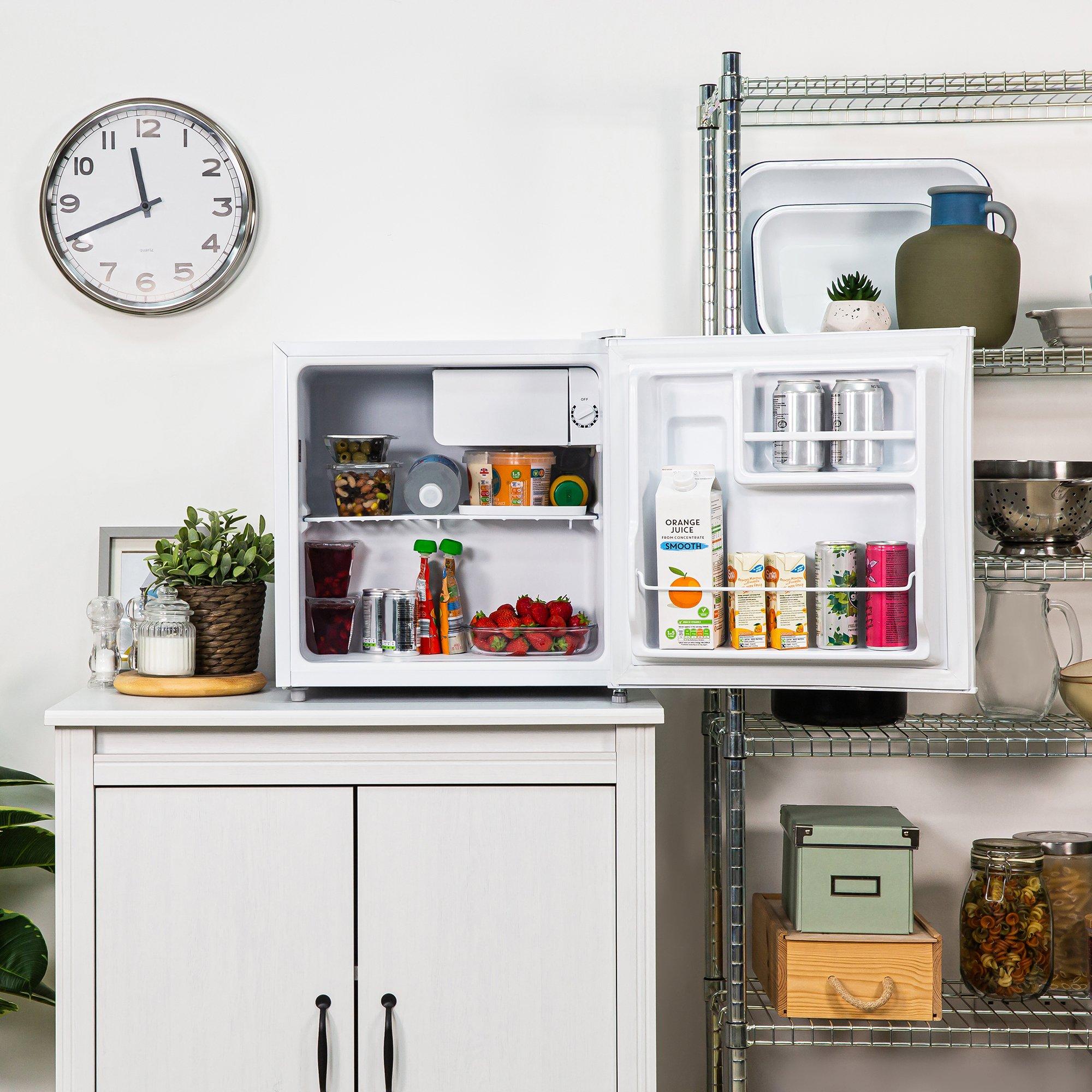 White - Abode - ATTF0E1W 43L Compact Table Top Fridge - White - 3