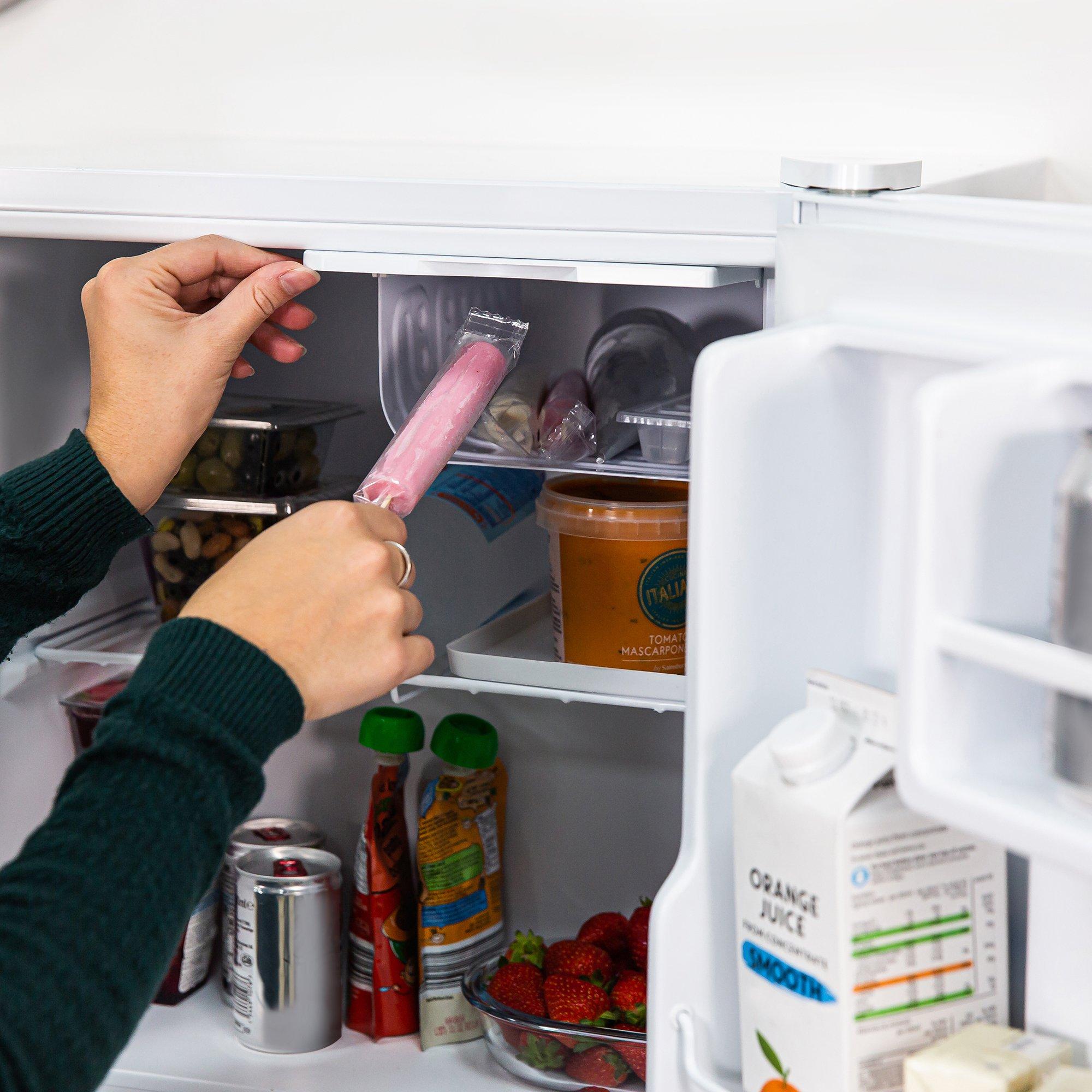 White - Abode - ATTF0E1W 43L Compact Table Top Fridge - White - 4