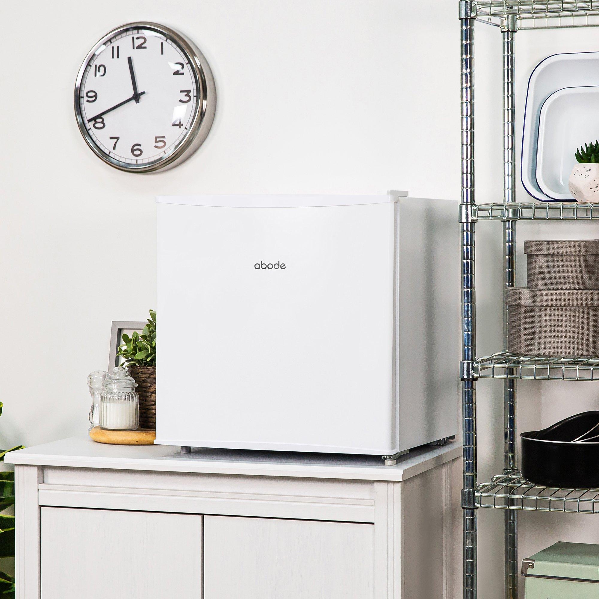 White - Abode - ATTF0E1W 43L Compact Table Top Fridge - White - 5