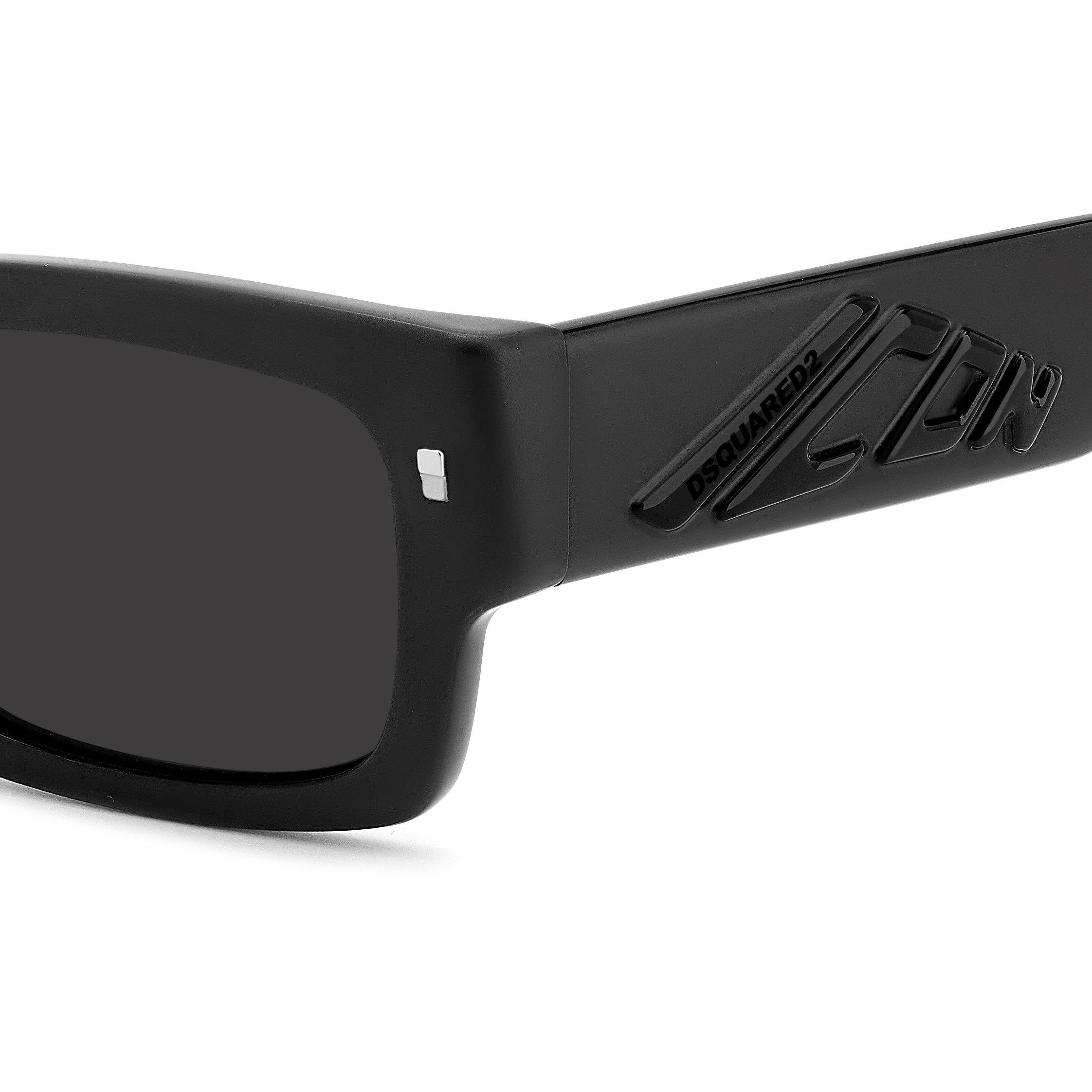 Matte Black - DSquared2 - Men's Rectangle Sunglasses - 5